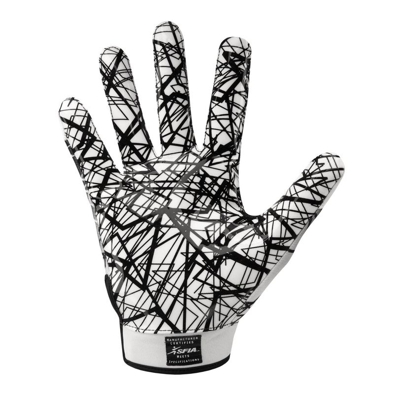 Cutters Game Day Receiver Gloves Youth - White M