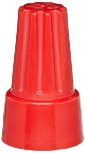 morris products 23076 screw on wire connector, p6 type, red, 22  8 awg max: 3 #10 min: 3 #18 wire combinations, 600v  1000v fixtures & signs max voltage pack of 100