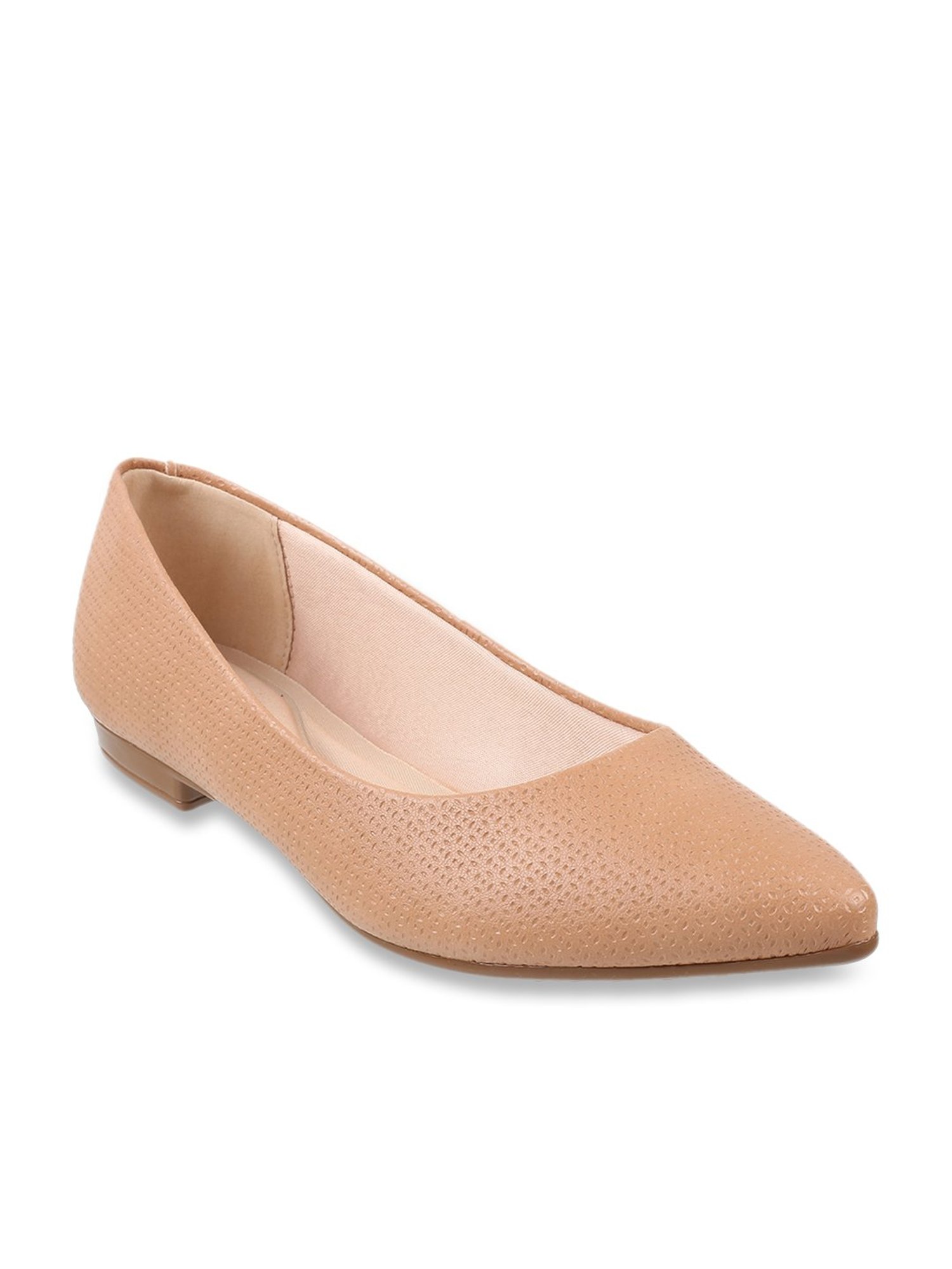 J. Fontini by Mochi Women's Peach Flat Ballets