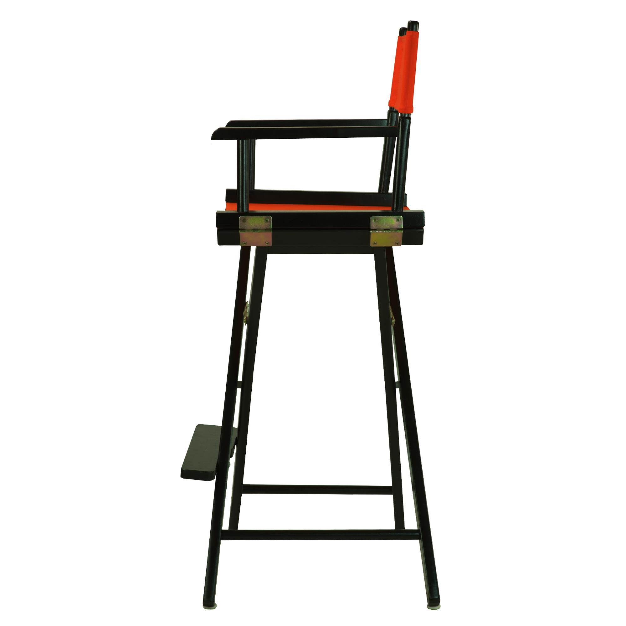Casual Home 230-02-021-19 30 in. Directors Chair Black Frame with Orange Canvas