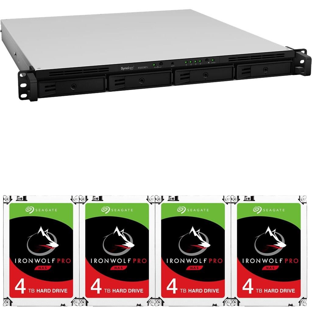 Synology RS820RP+ 4-Bay RackStation NAS with 18GB RAM 24TB (4x6TB) of Seagate Ironwolf PRO NAS Drives Fully Assembled Tested By CustomTechSales