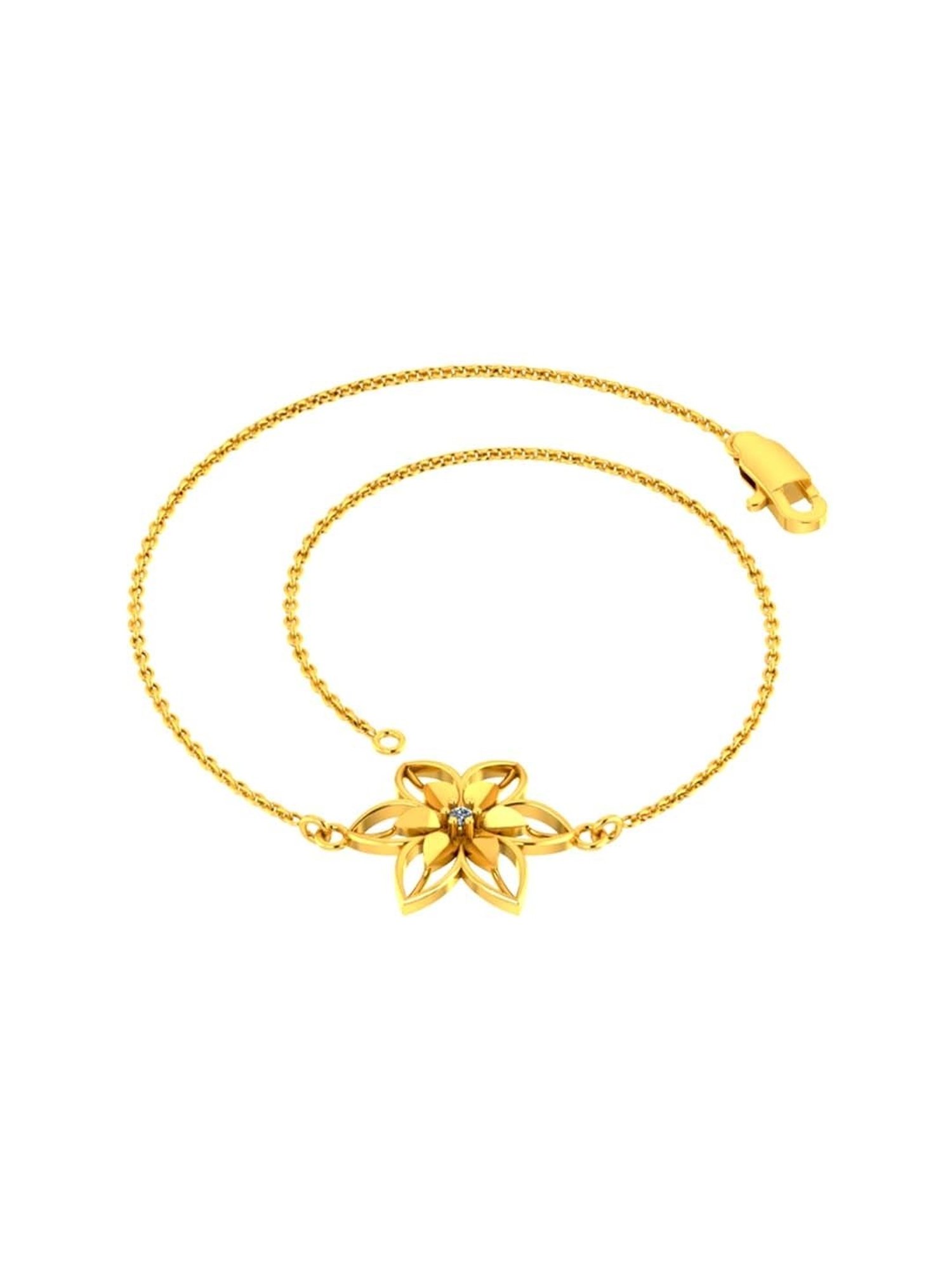 Mia by Tanishq Cupid Charm 14k Gold & Diamond Bracelet for Women