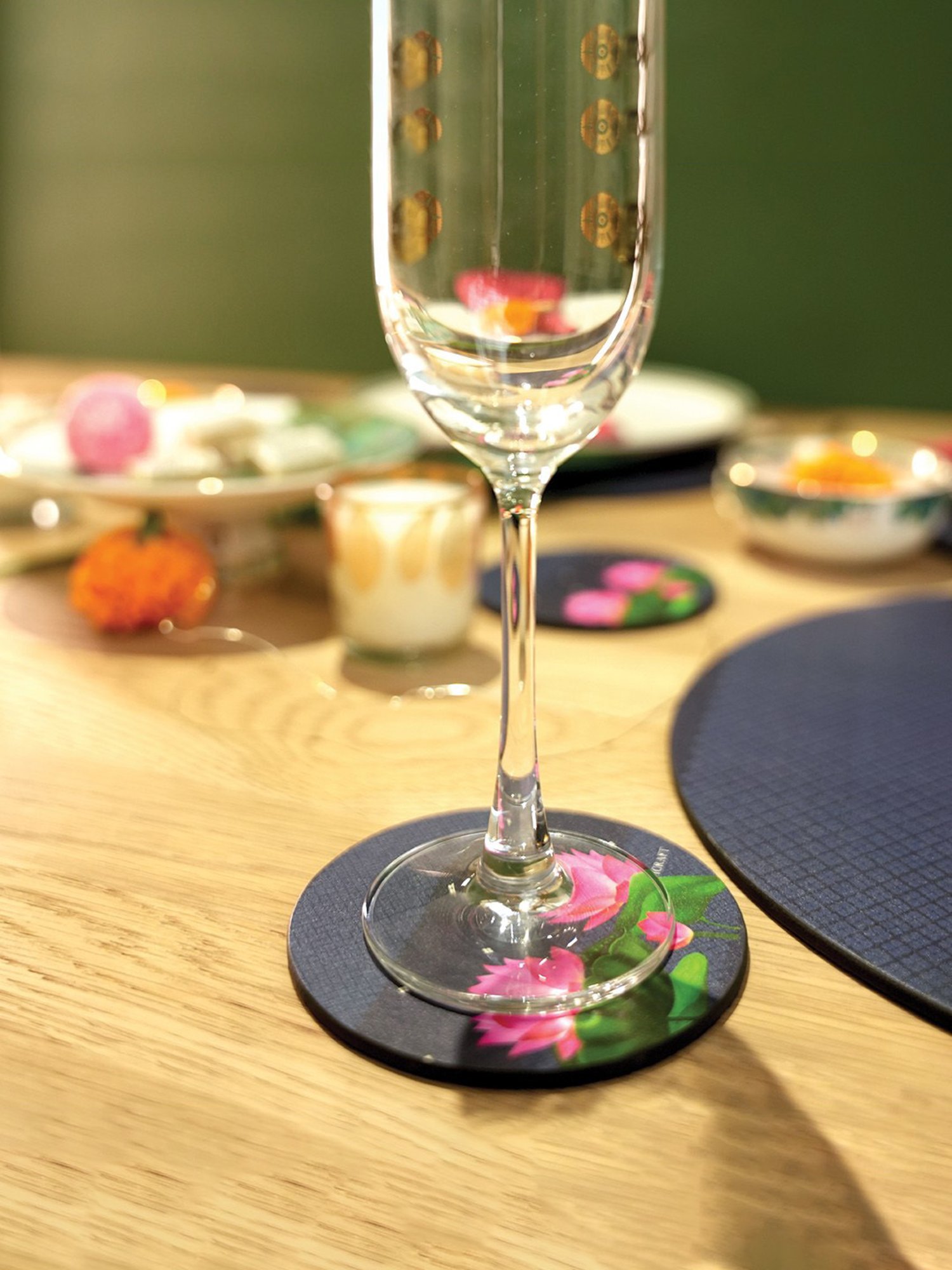 ICraft Multicolour MDF Board Neel Coasters Set Of 6