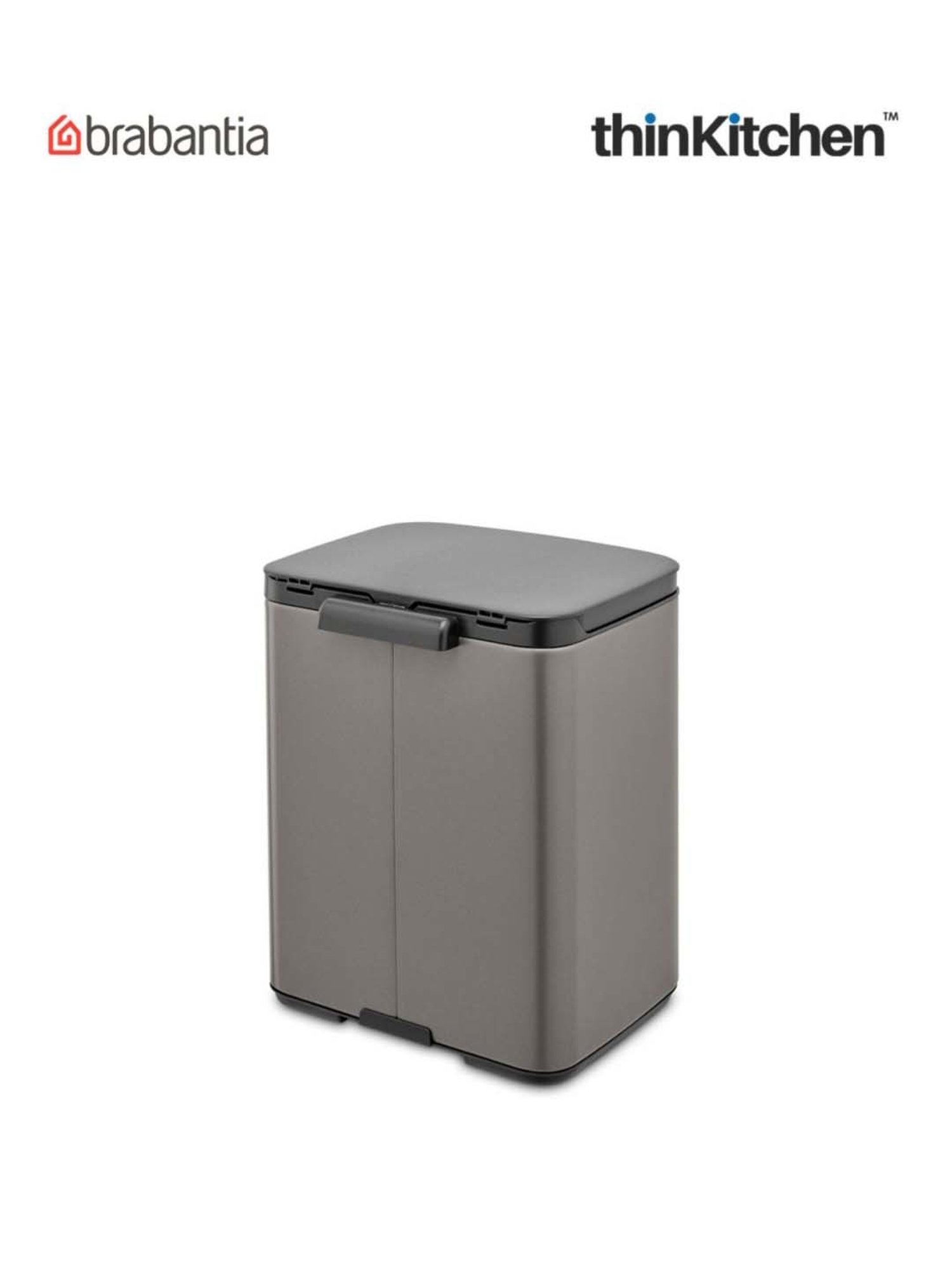 Brabantia Green Plastic Sort & Go Waste Bin (3 L)