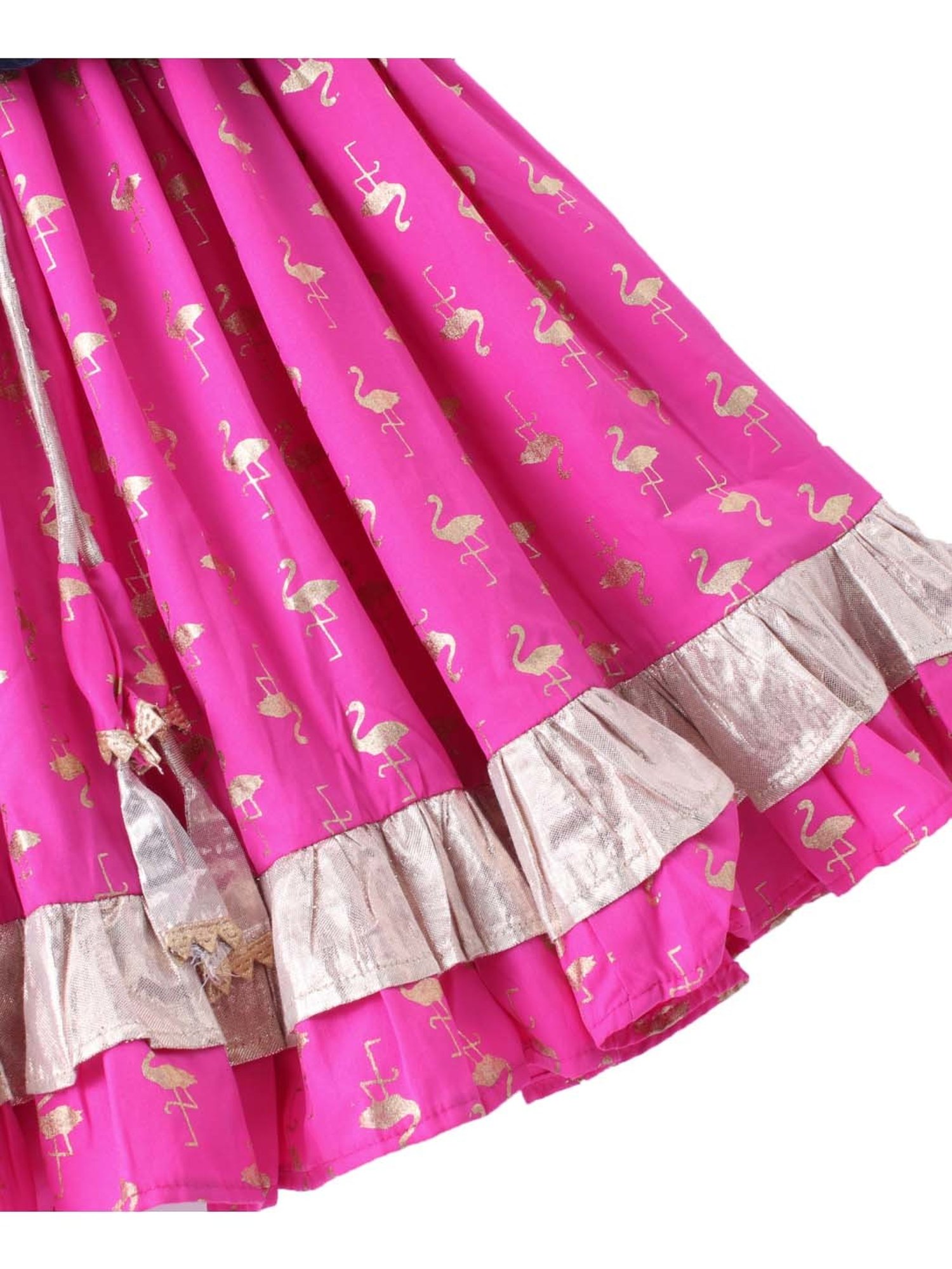 TWISHA Kids Blue & Pink Applique Top Set