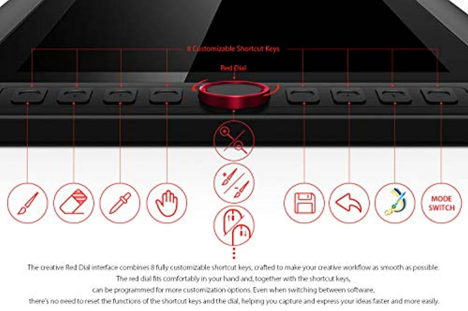 XP-PEN Artist13.3 Pro 13.3 Inch IPS Drawing Monitor Pen Display Full-Laminated Graphics Drawing Monitor with Tilt Function and 8 Shortcut Keys (8192 Levels Pen Pressure, 123% sRGB) (Artist13.3Pro)