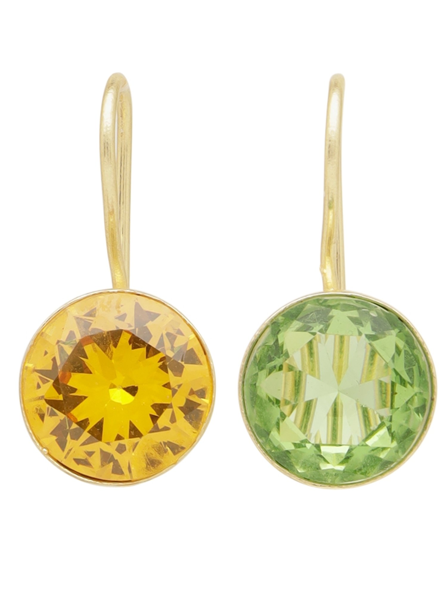 Saraf RS Jewellery Pack of 2 Gold Plated Combo Hoop Earrings