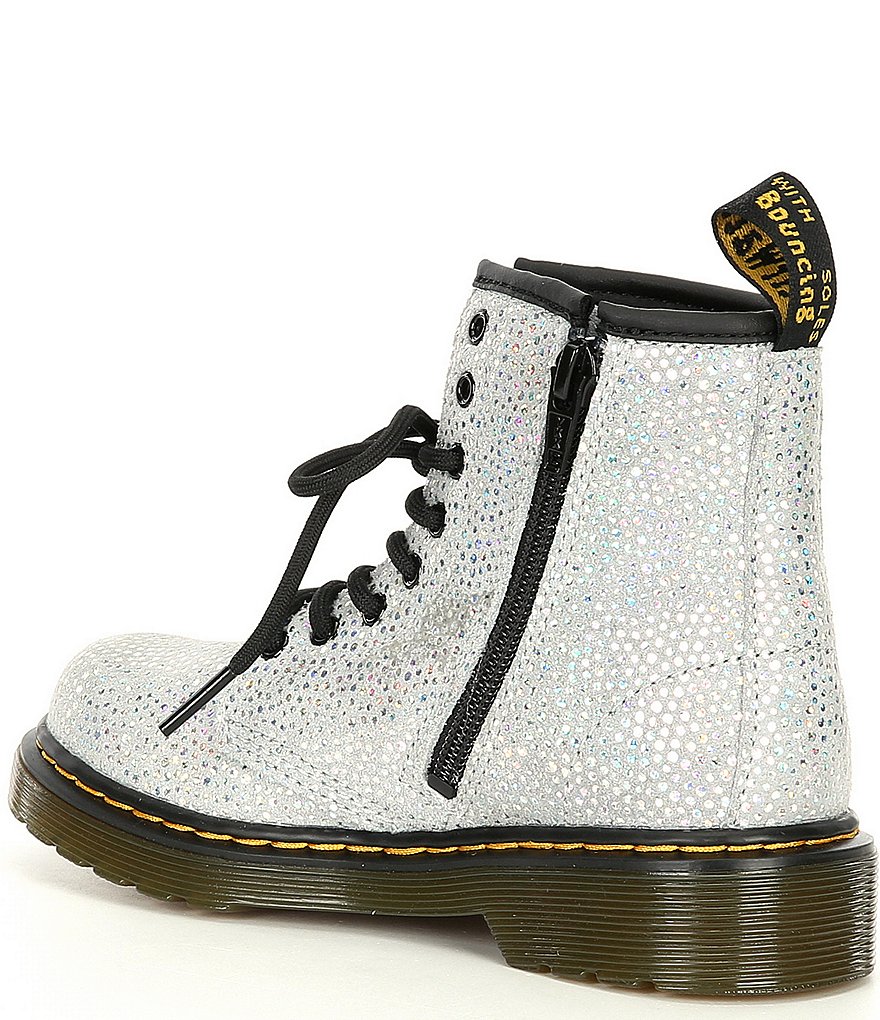 Dr. Martens Girls' 1460 Metallic Suede Boots (Toddler)