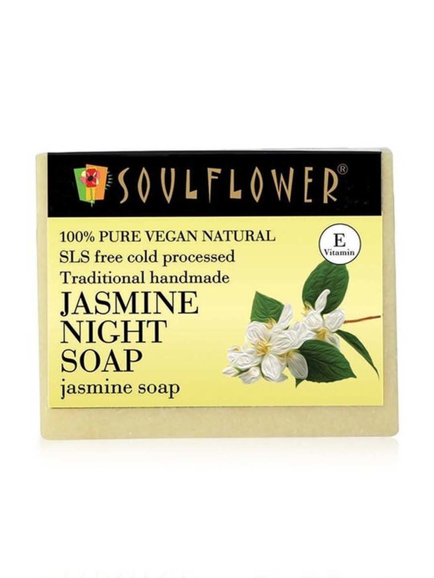 Soulflower Jasmine Night Soap - 150 gm