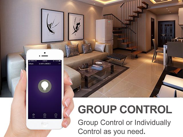 Avatar Controls Wifi Bulb, GU10 Dimmable Smart LED Light Bulb with APP Remote Control ON/OFF/Color Switch, Compatible with Amazon Alexa/Google Assistant/IFTTT (2 Pack)