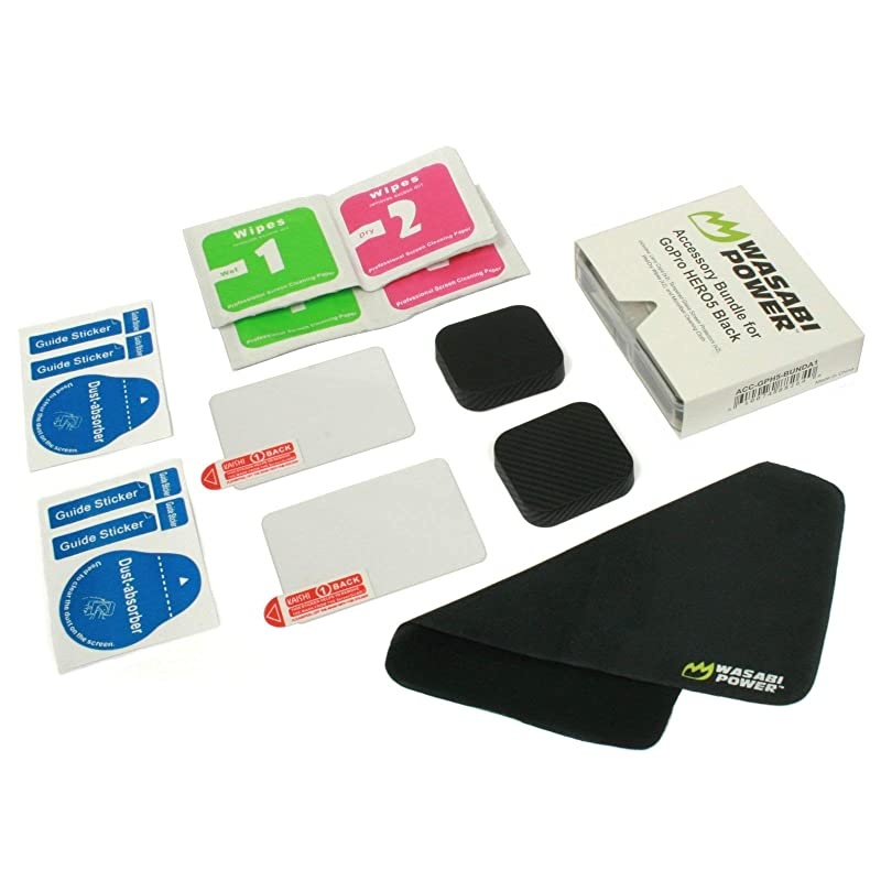 Lens Cap (x2) & Screen Protector (x2) for GoPro HERO7, HERO6, HERO5 Black