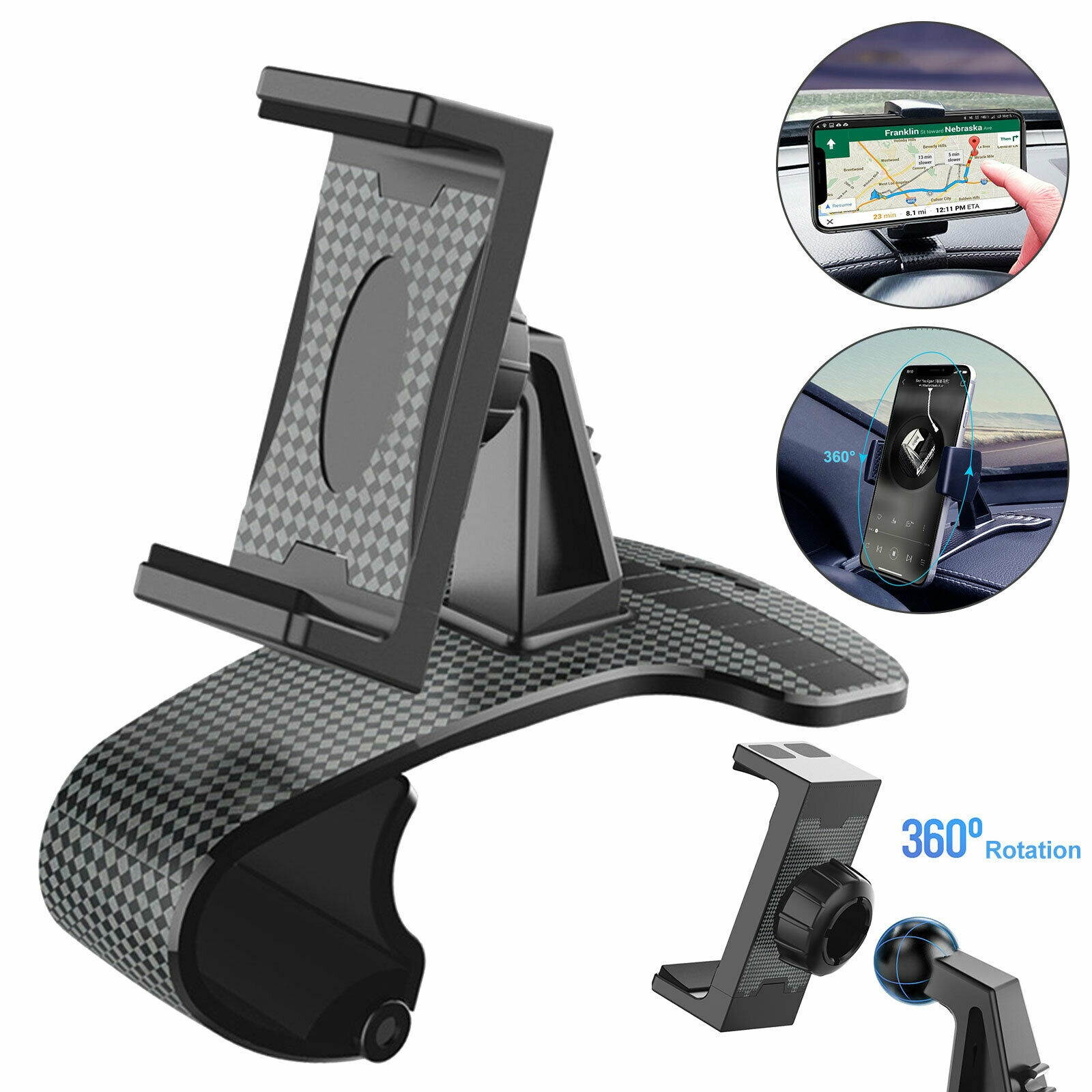 Universal Car Dashboard Mount Holder Stand Clamp Cradle Clip for Cell Phone GPS