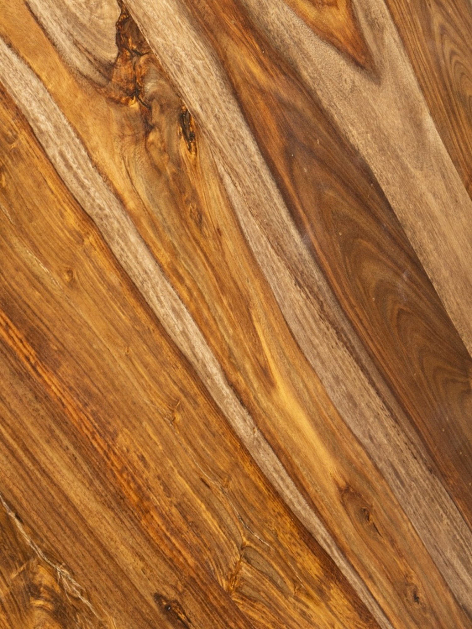 Ikiriya Kingston Printed Brown & Blue Wood 4 Seater Dining Table Set Teak Finish