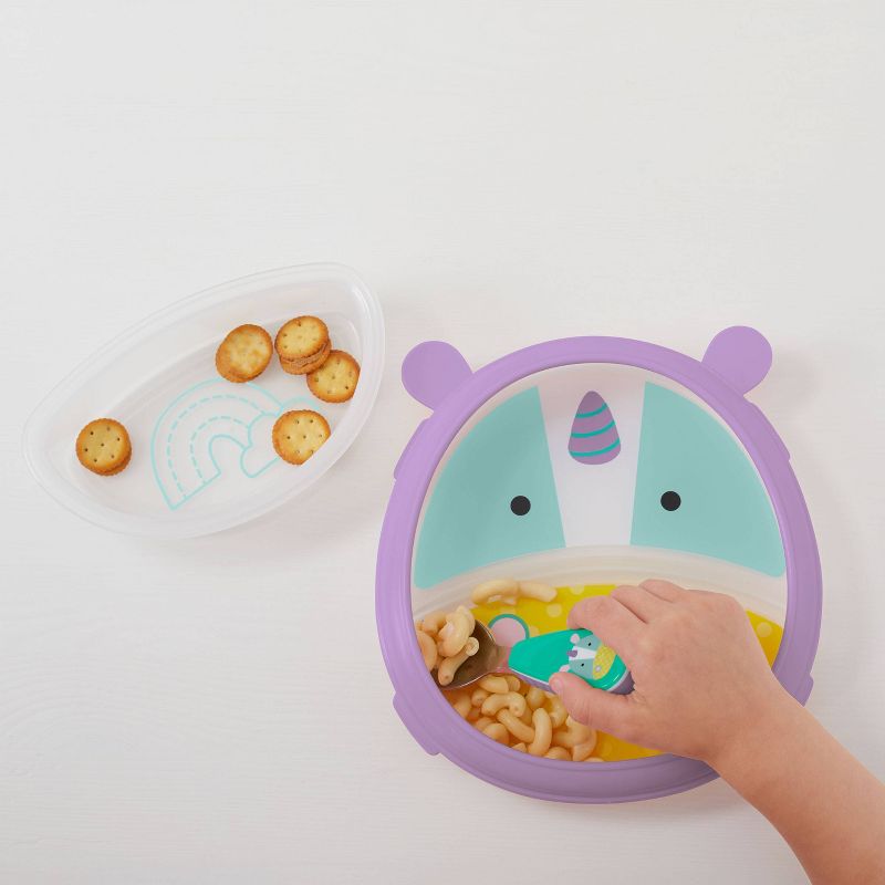 Skip Hop Zoo Smart Serve Plate & Bowl - Unicorn