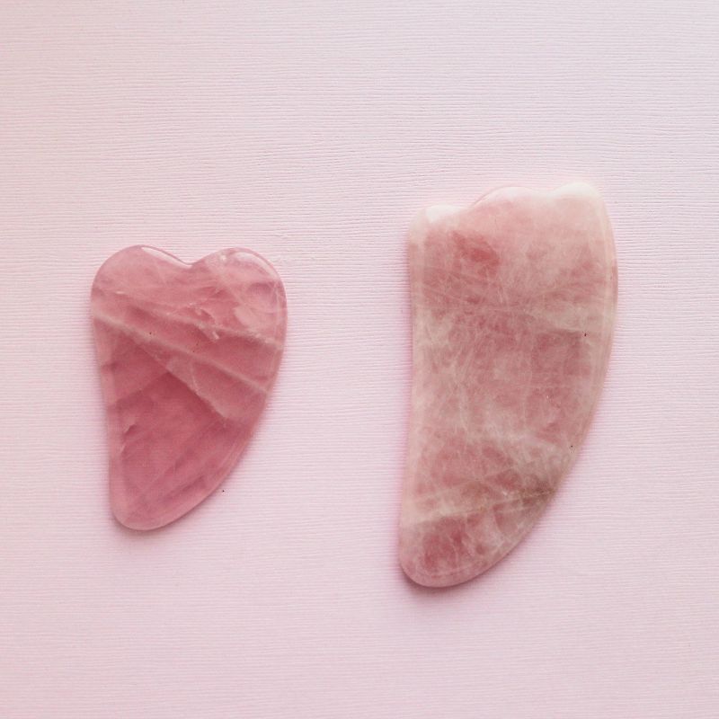 Mei Apothecary Mini Rose Quartz Gua Sha Tool