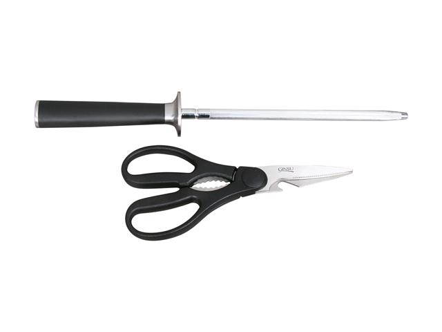 Ginsu 07108 Chikara 8-Piece Stainless-Steel Knife Set with Bamboo Block