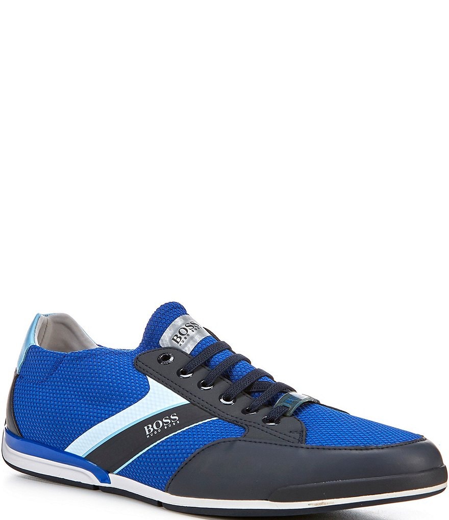 Hugo Boss Men's Saturn Stripe Mesh Sneakers