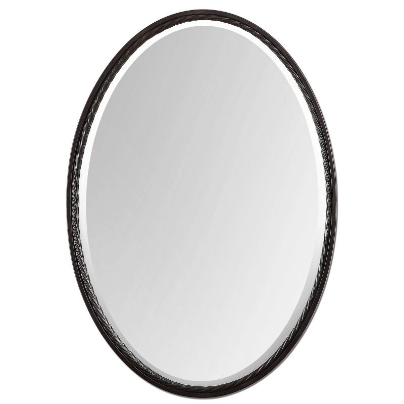 Oval Casalina Oil Rubbed Decorative Wall Mirror Bronze - Uttermost