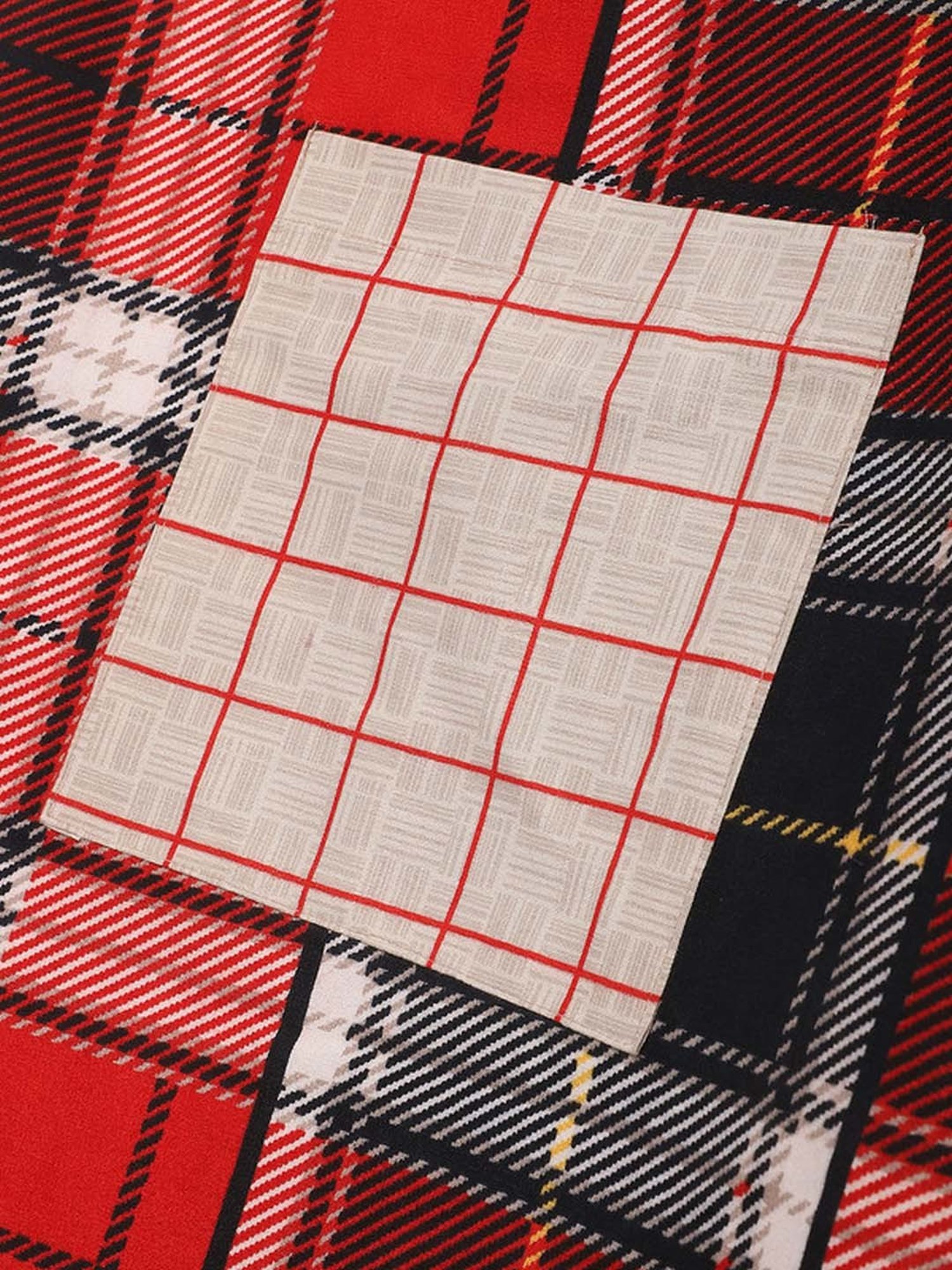 Dhrohar Multicolor Cotton 120 TC Apron - Set of 2