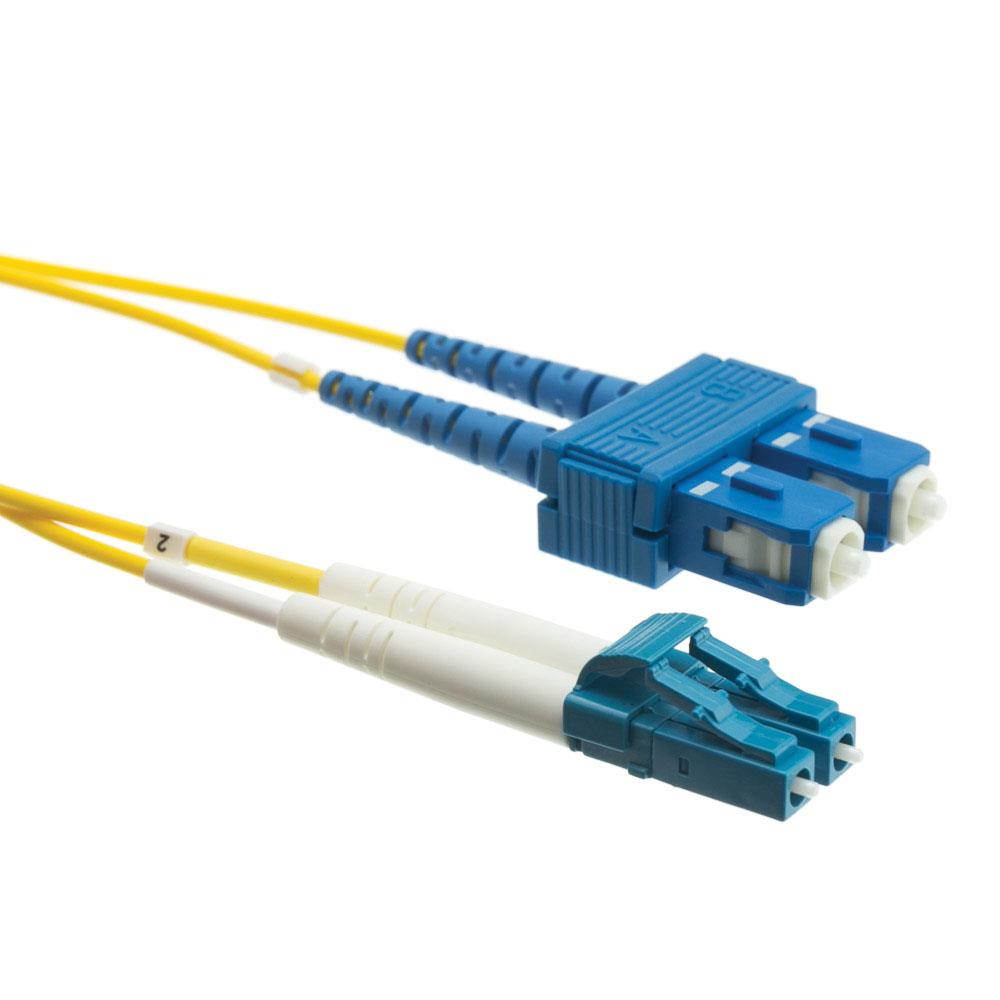 Plenum Fiber Optic Cable, LC / SC, Singlemode, Duplex, 9/125, 20 meter (65.6 foot)