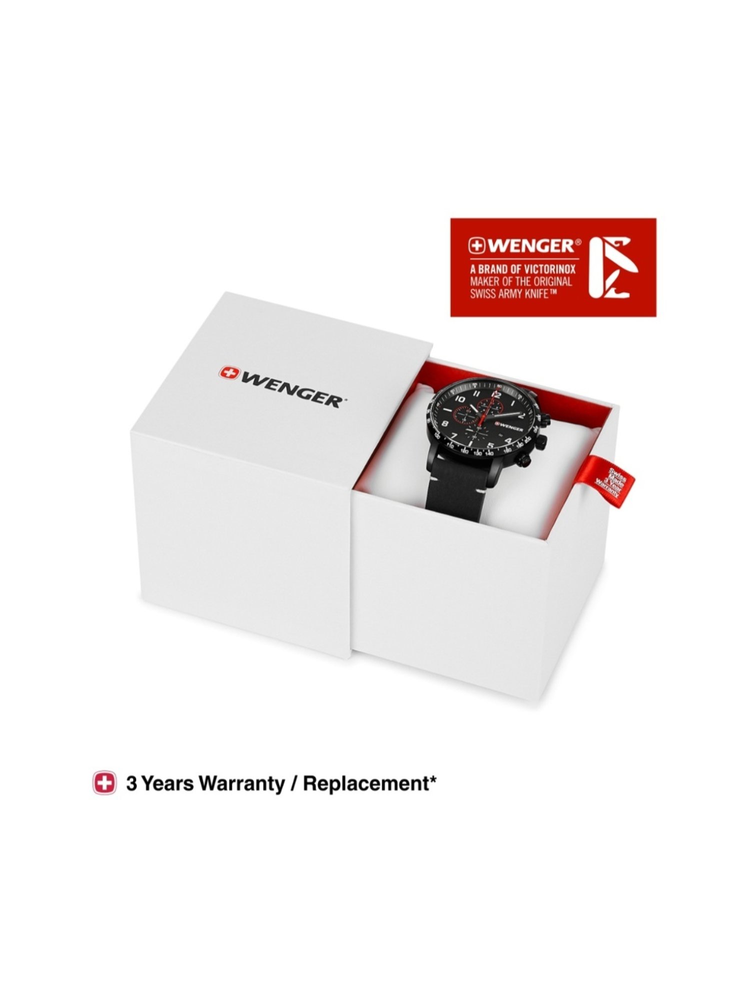 Wenger Swiss Made 01.1543.106 Attitude Chrono Analog Watch for Men