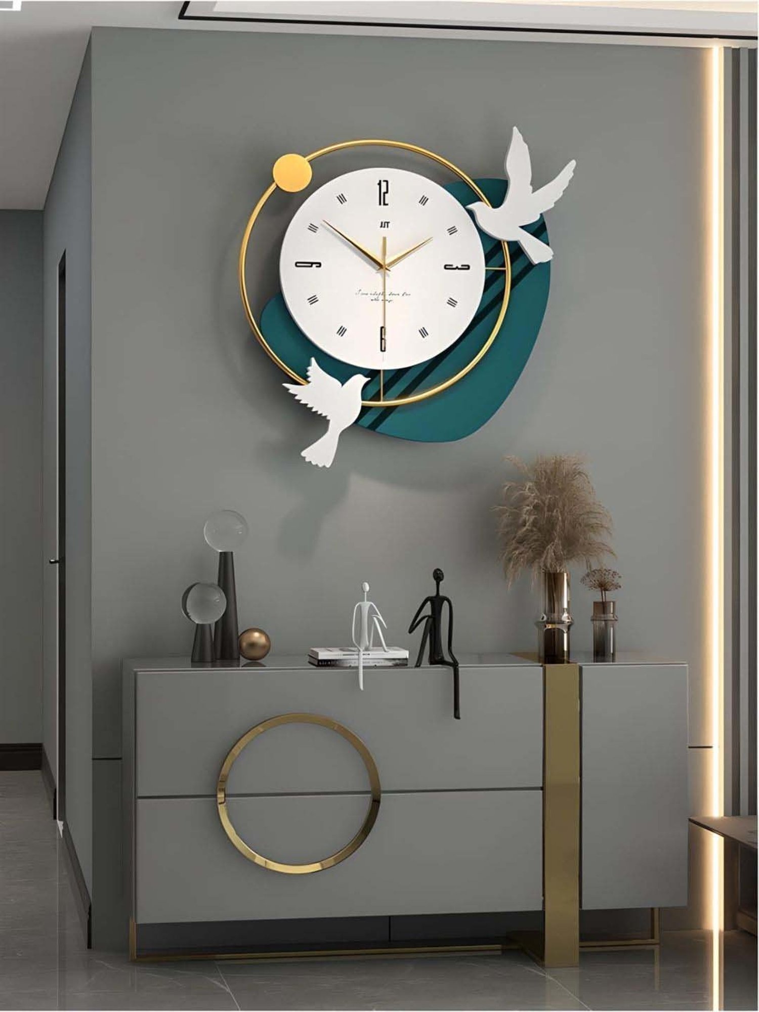 SEIKO classic black plastic wall clock with sweep movement