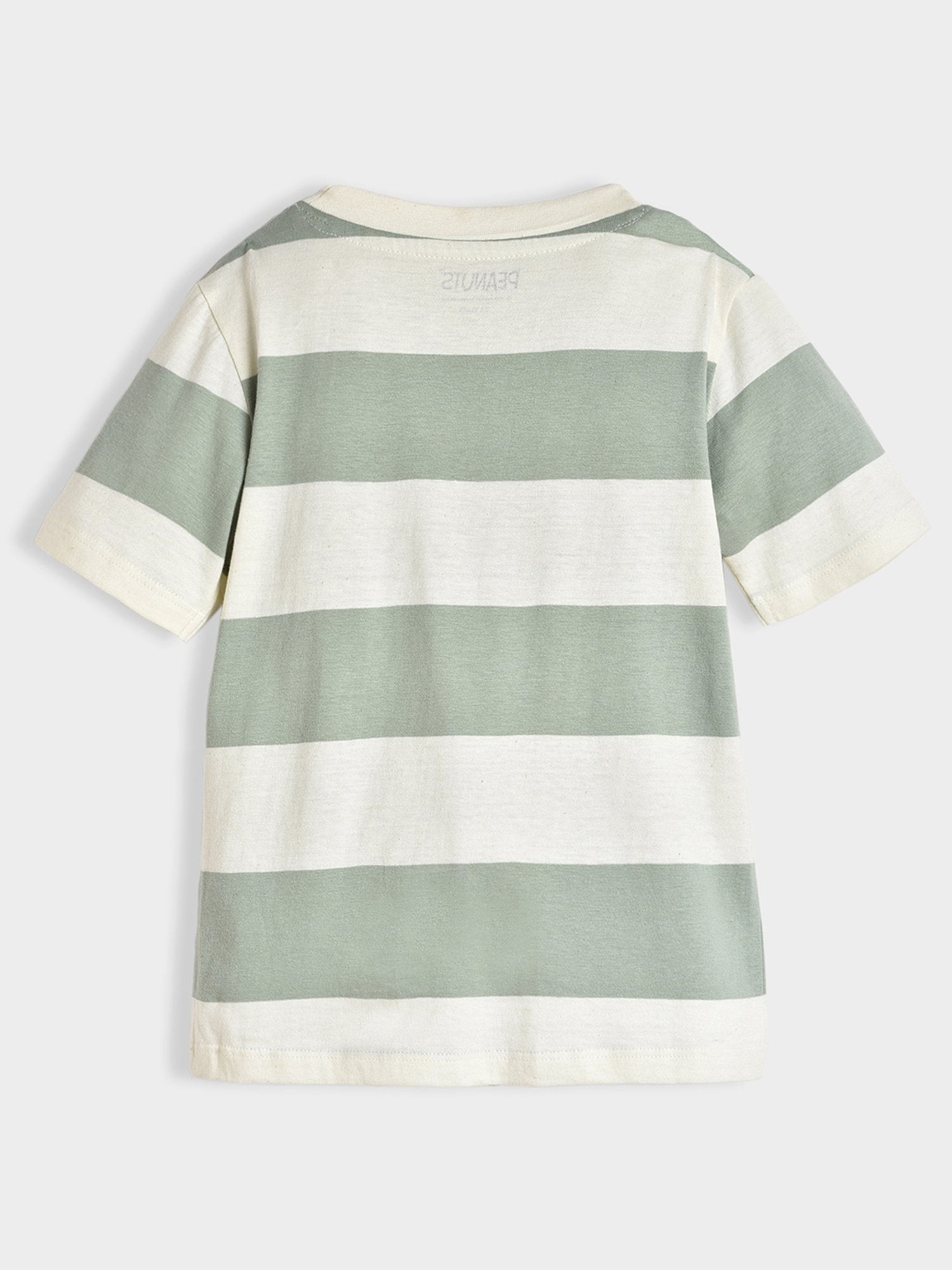 MiArcus Kids Green & White Striped T-Shirt