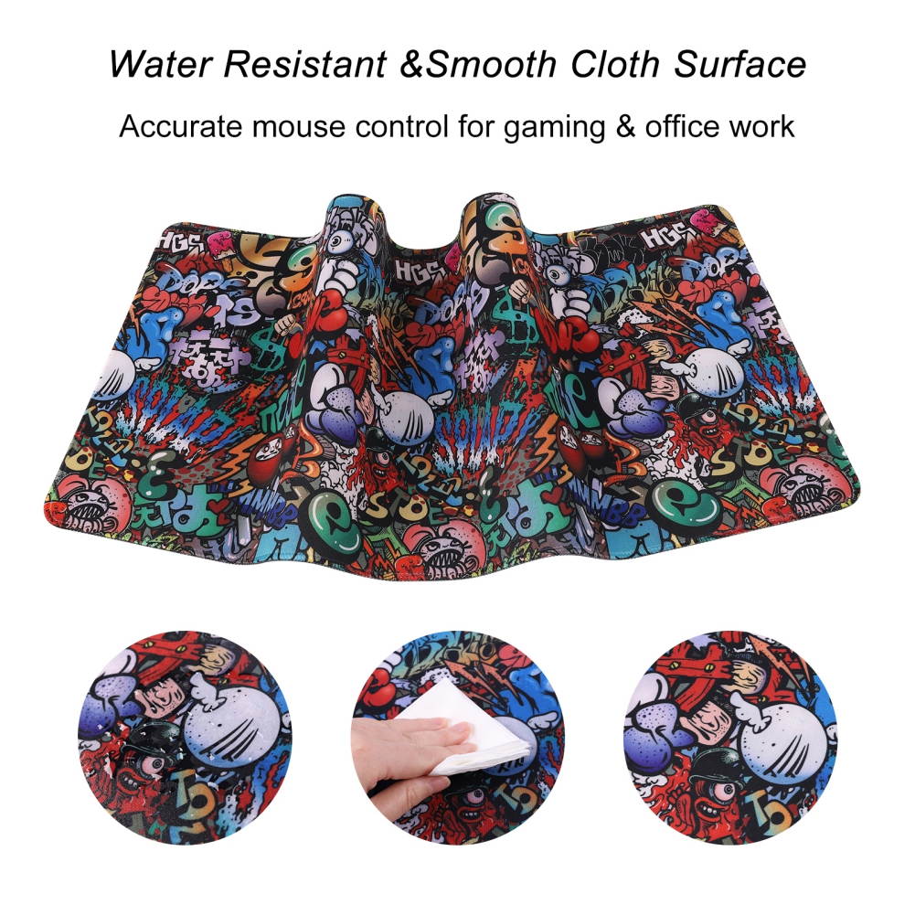 Gaming Mouse Pad Large Size 300*700MM Water-Resistant Extended Mouse Mat World Desk Mat Gaming Support for Computer, PC and Laptop