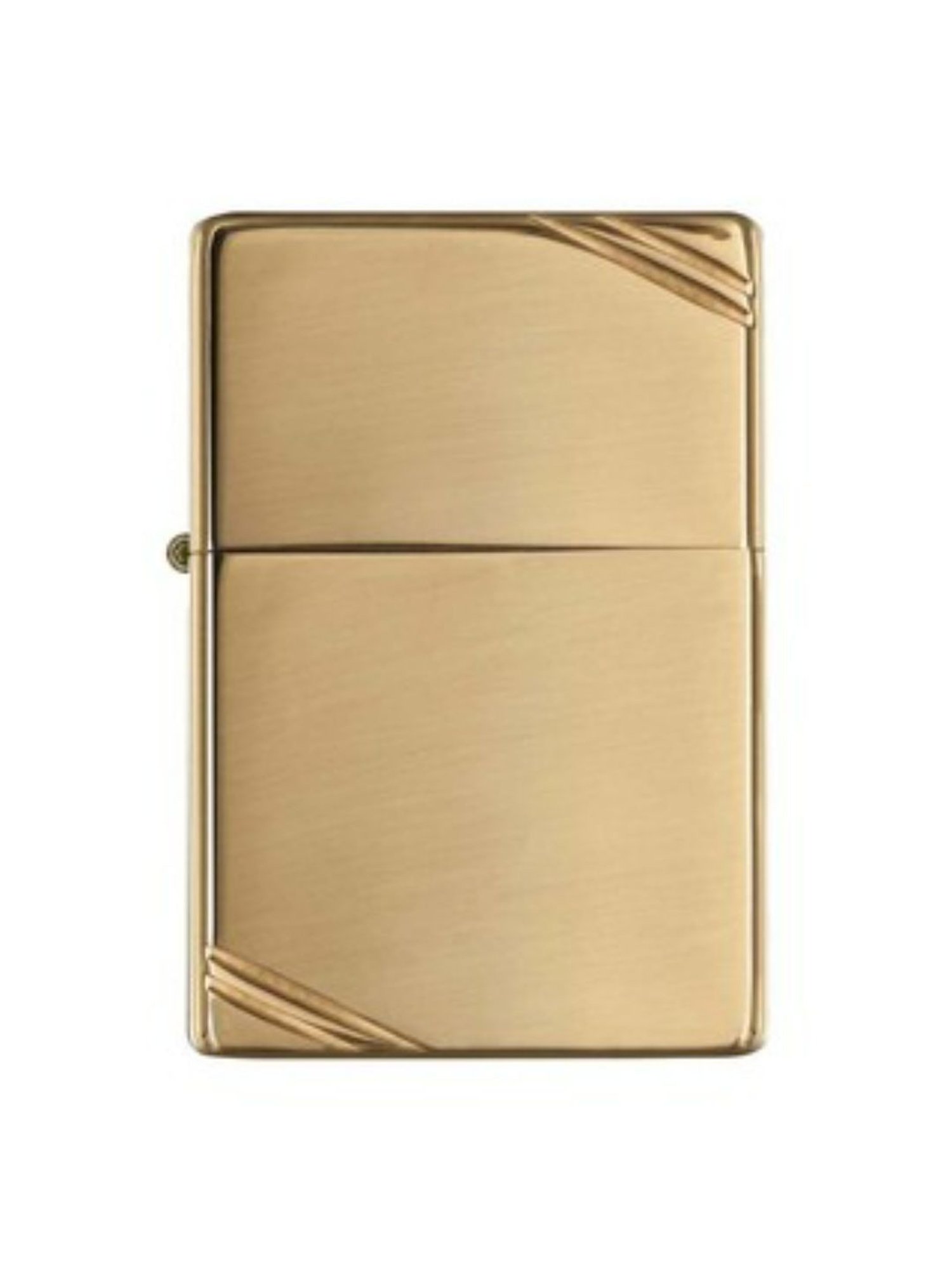Zippo Silver Vintage with Slashes Brass Windproof Pocket Lighter