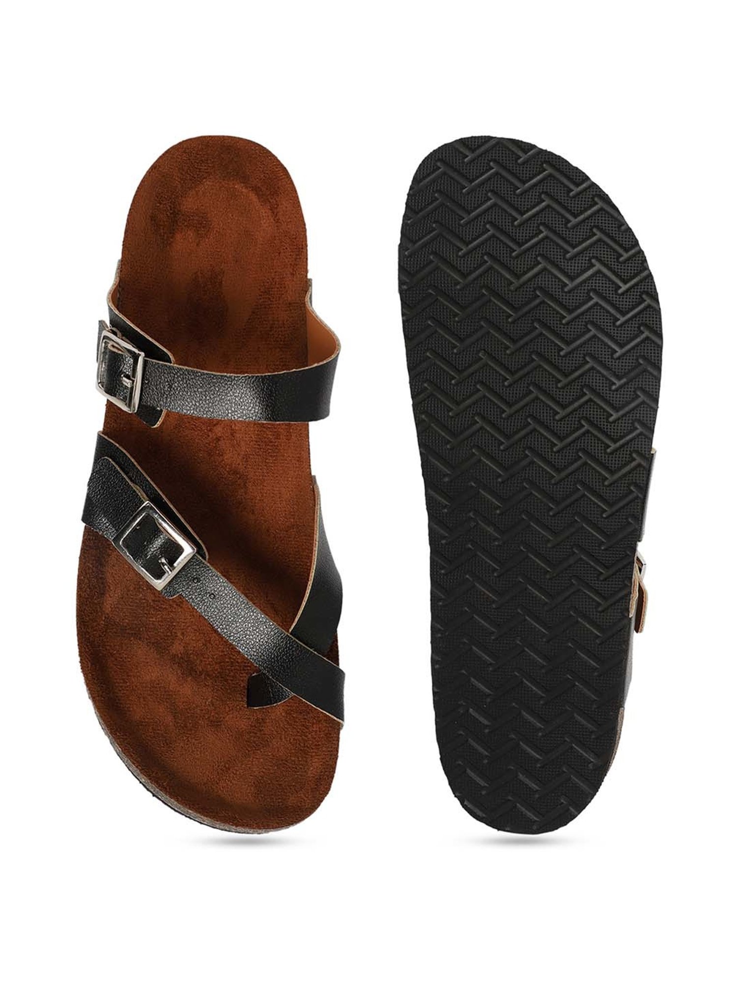 Mozafia Women's Midnight Toe Ring Sandals