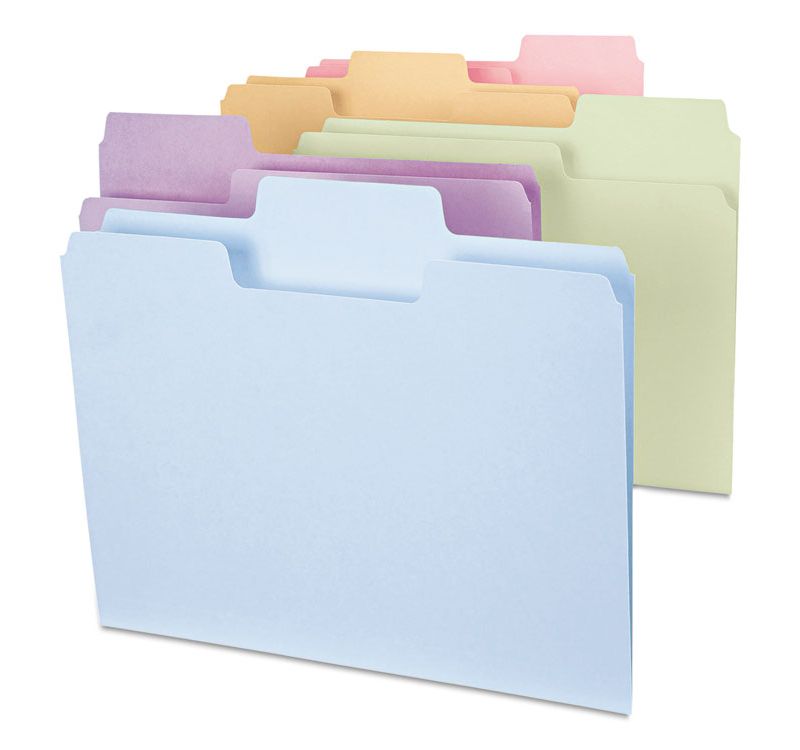 Smead Reinforced End Tab Fastener Folder Two Fasteners Letter Manila 50/BX 34105