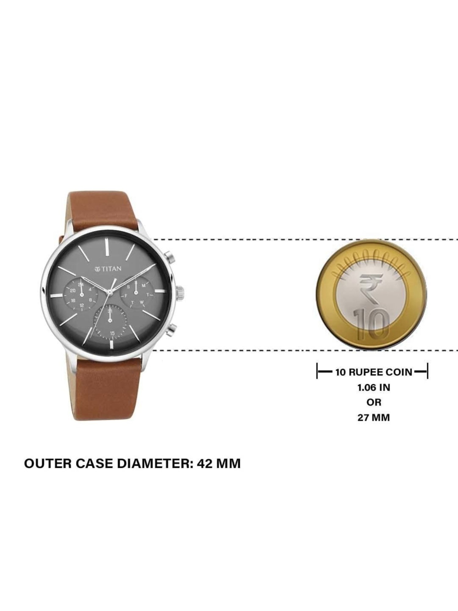 Titan Light Leathers NS90134SL01 Analog Watch for Men