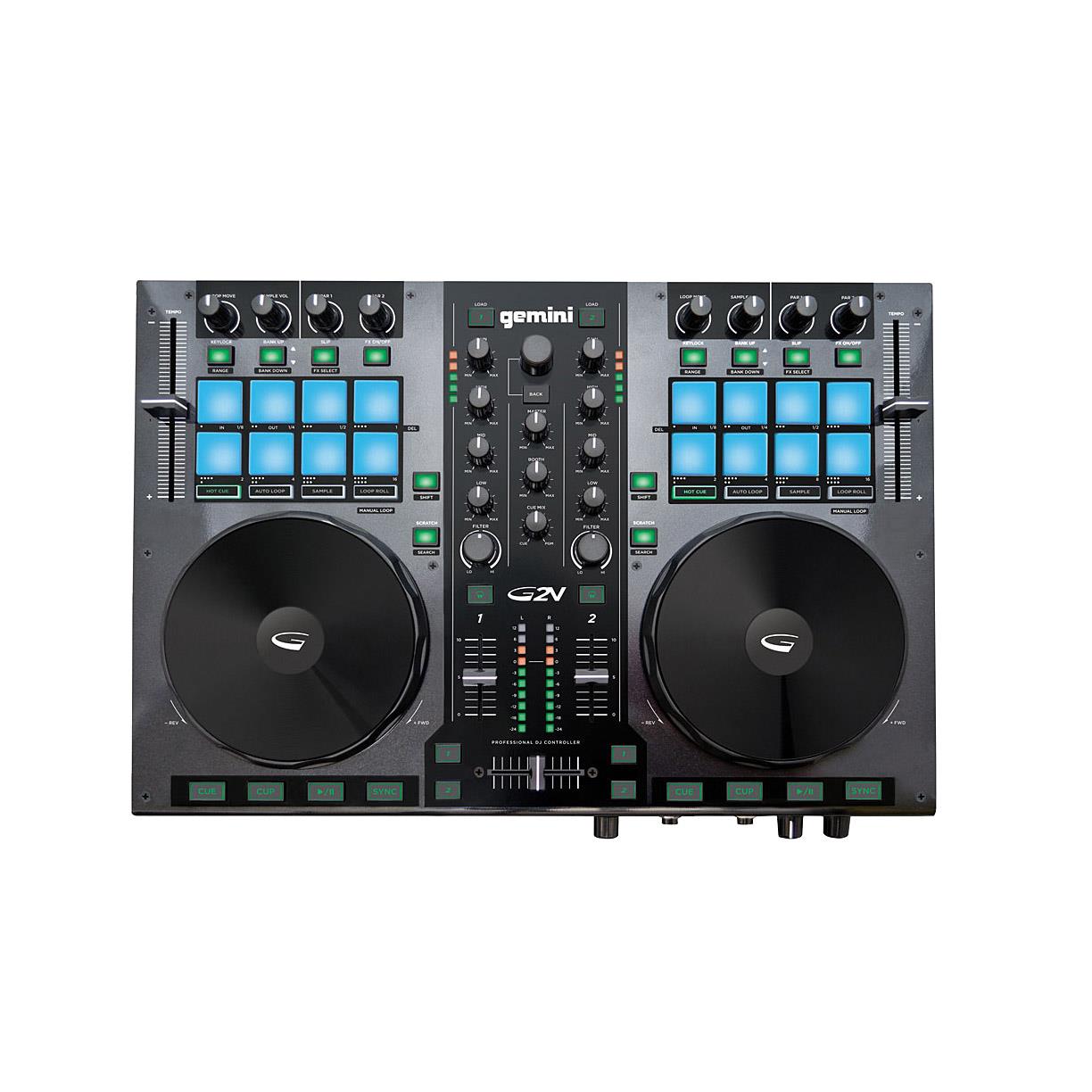 Gemini G2V 2-Channel Virtual DJ Controller