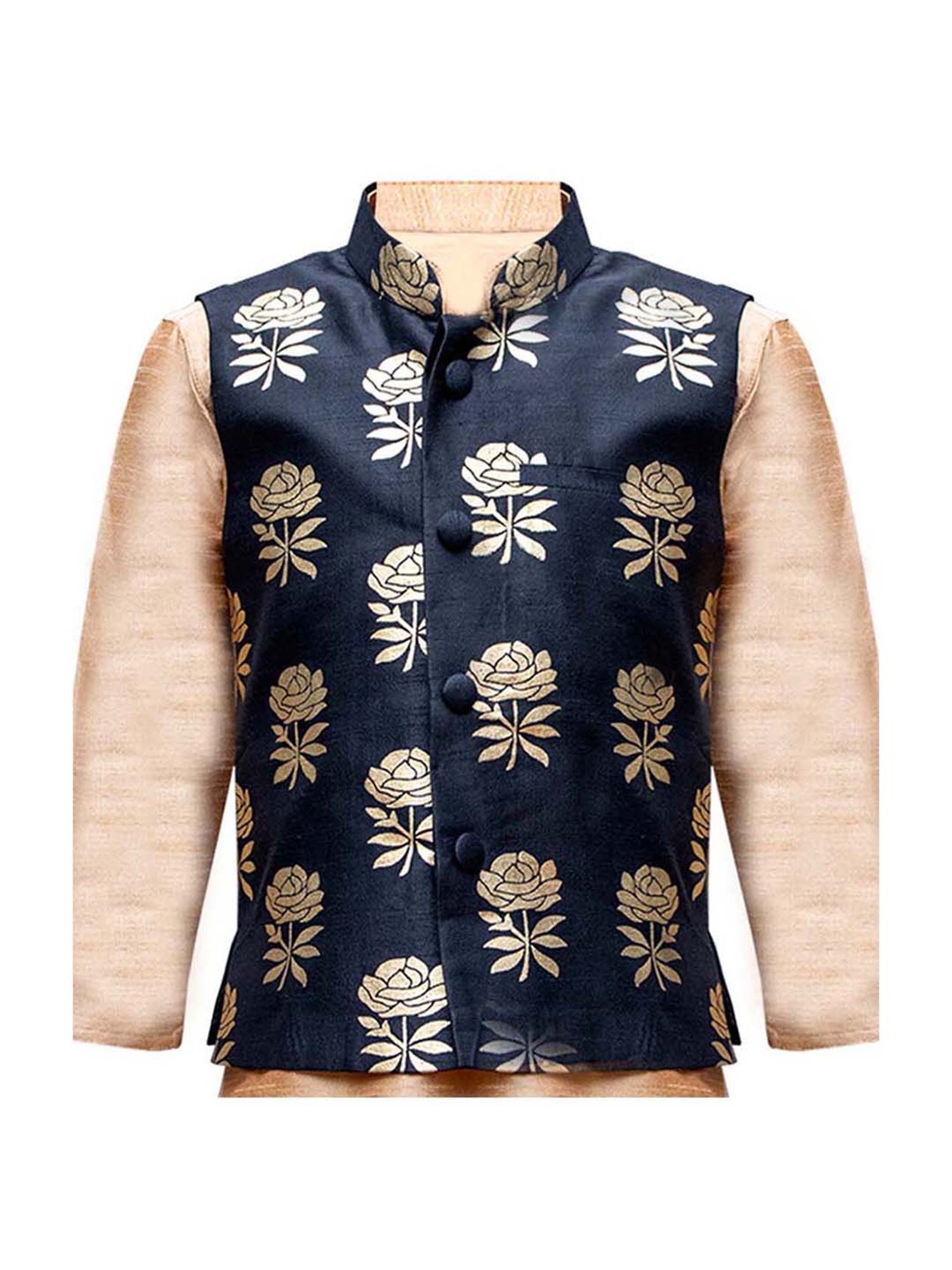 Crimsoune Club Kids Mint Solid Full Sleeves Blazer