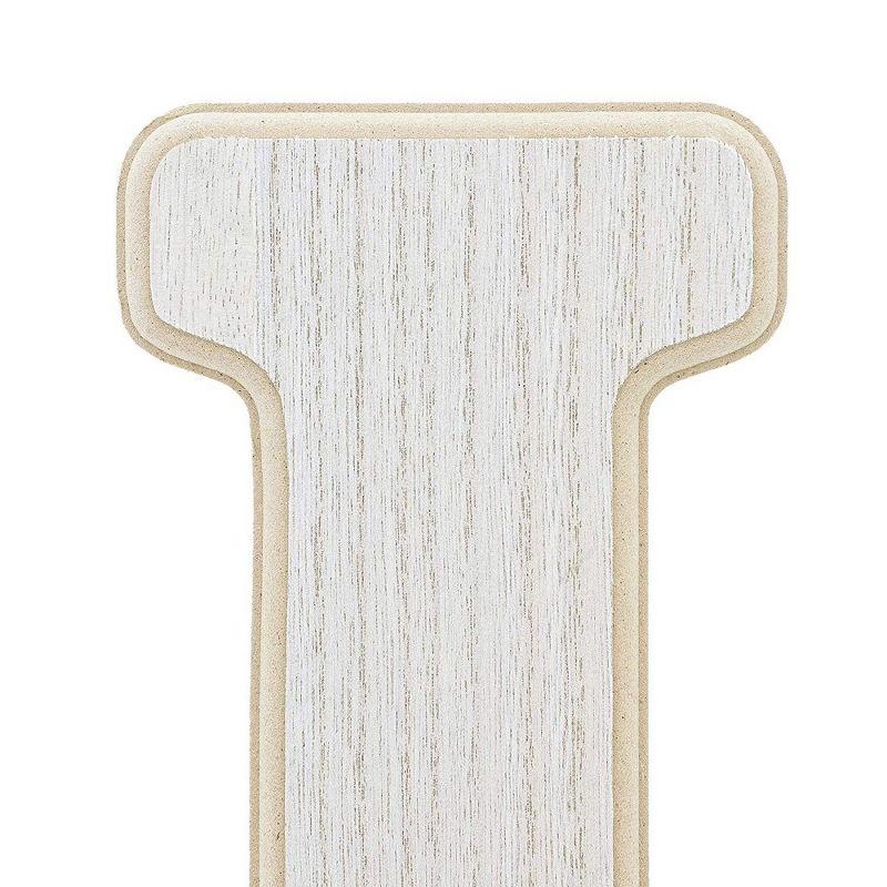 Genie Crafts Unfinished Wood 12-Inch Decorative Letters U Alphabet for DIY Crafts & Home Wall Decor