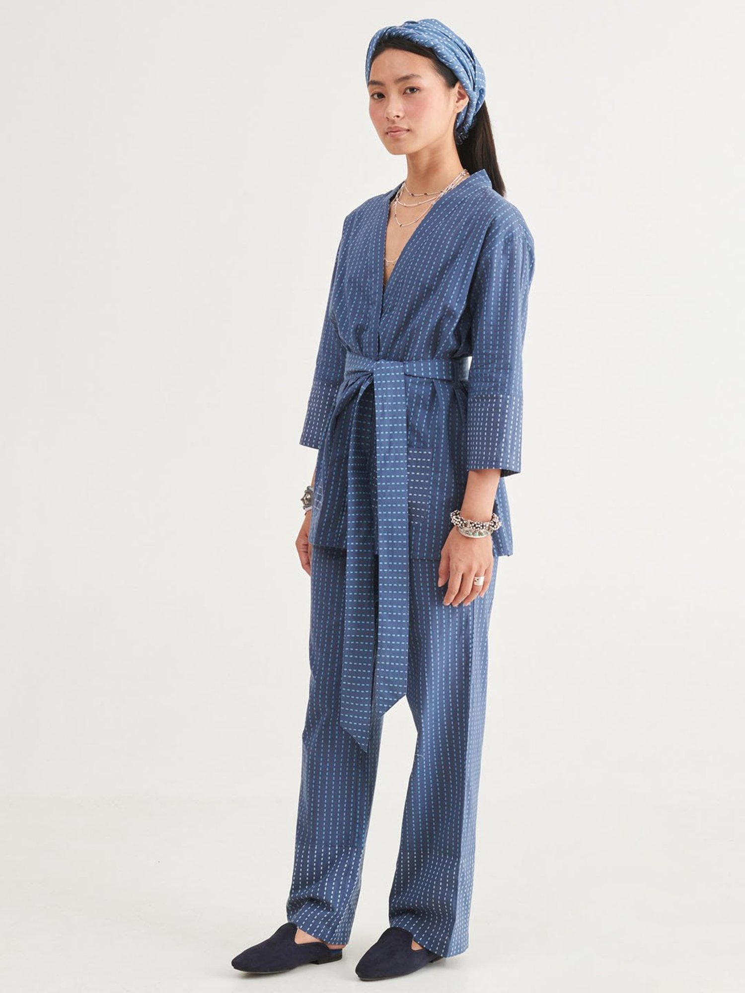 Prakriti Jaipur Indigo Jacket Co-Ord Set