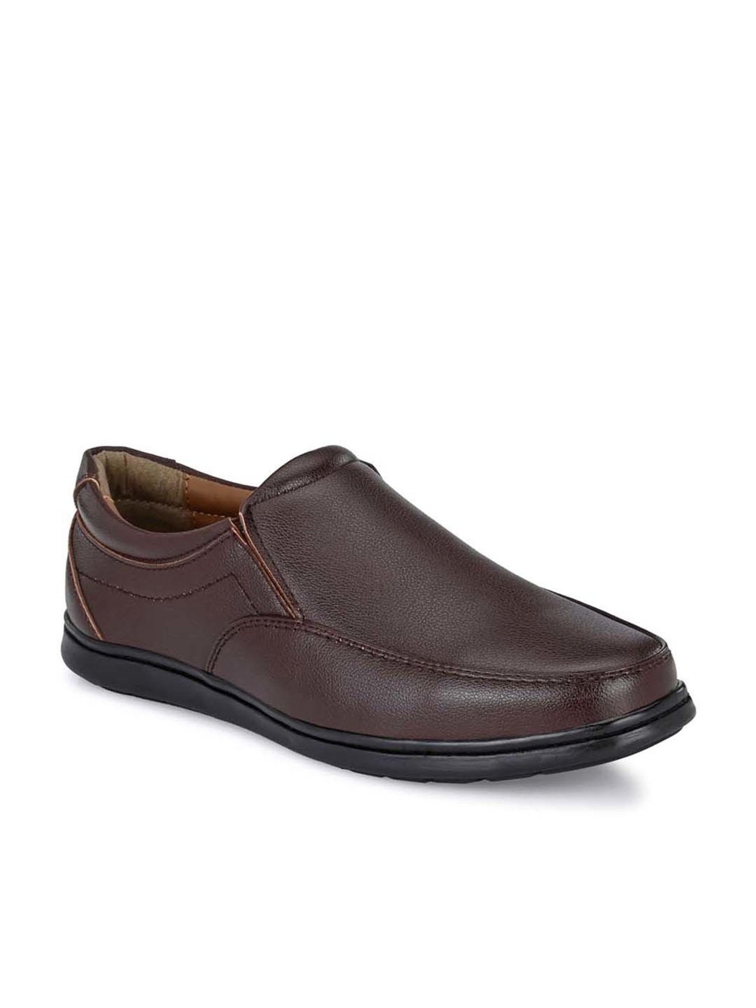 Eego Italy Men's Brown Formal Loafers