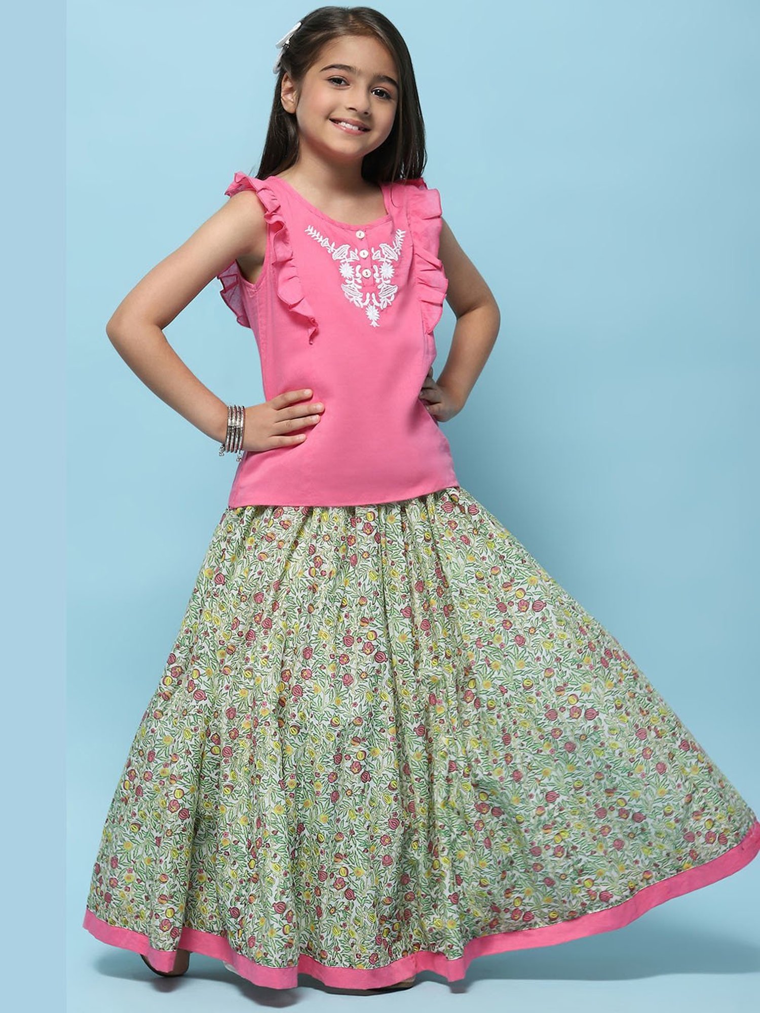 Biba Girls Assorted Cotton Embroidered Casual Top and Tees