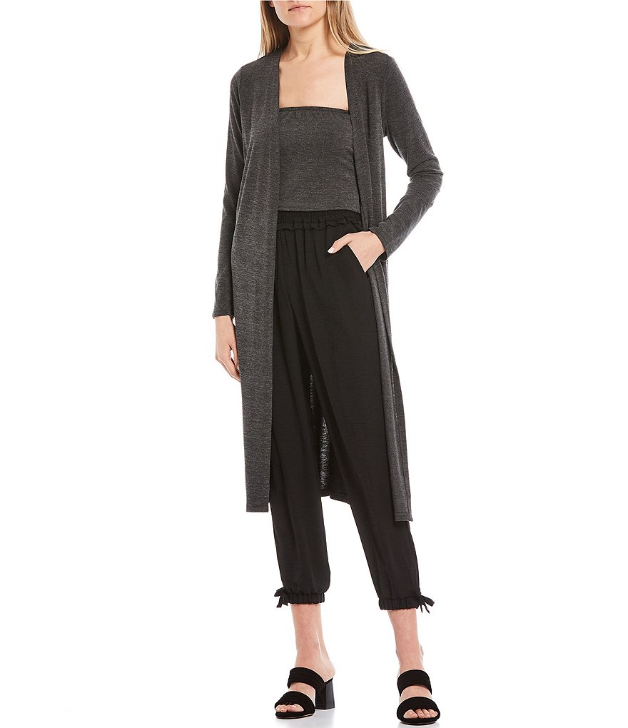 GB Round Neck Fuzzy Eyelash Sweater