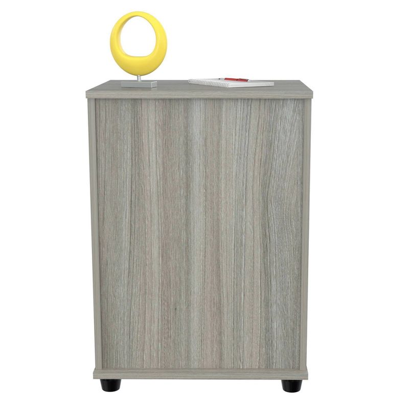 3 Drawer Locking File Cabinet Gray - Inval