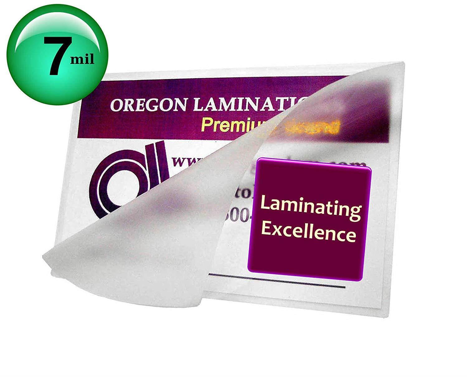 Oregon Laminations Premium 7 Mil 4x6 Photo Hot Laminating Pouches 4-1/4 x 6-1/4 (Pack of 500) Clear