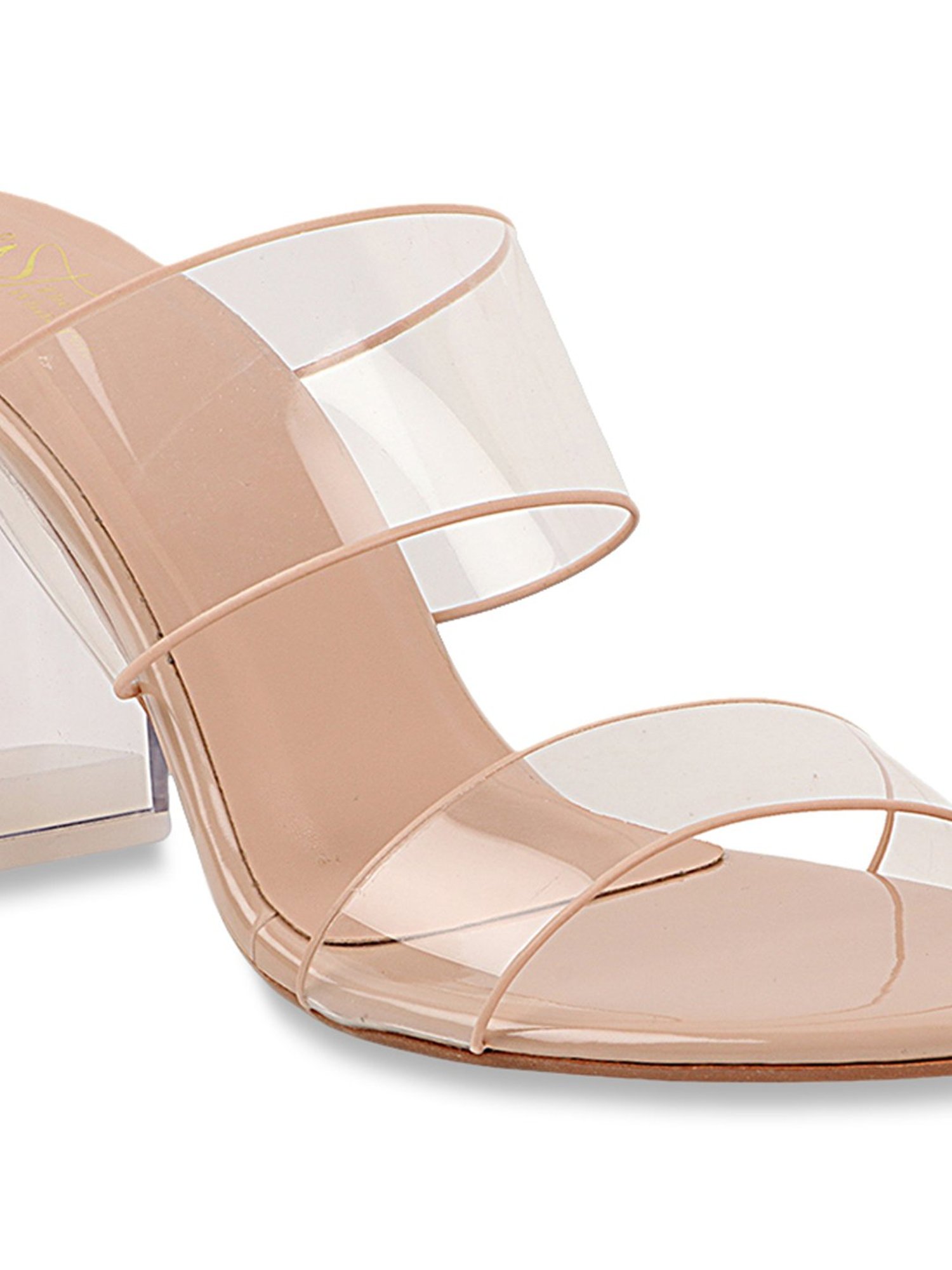 The White Pole Women's Cream Casual Sandals