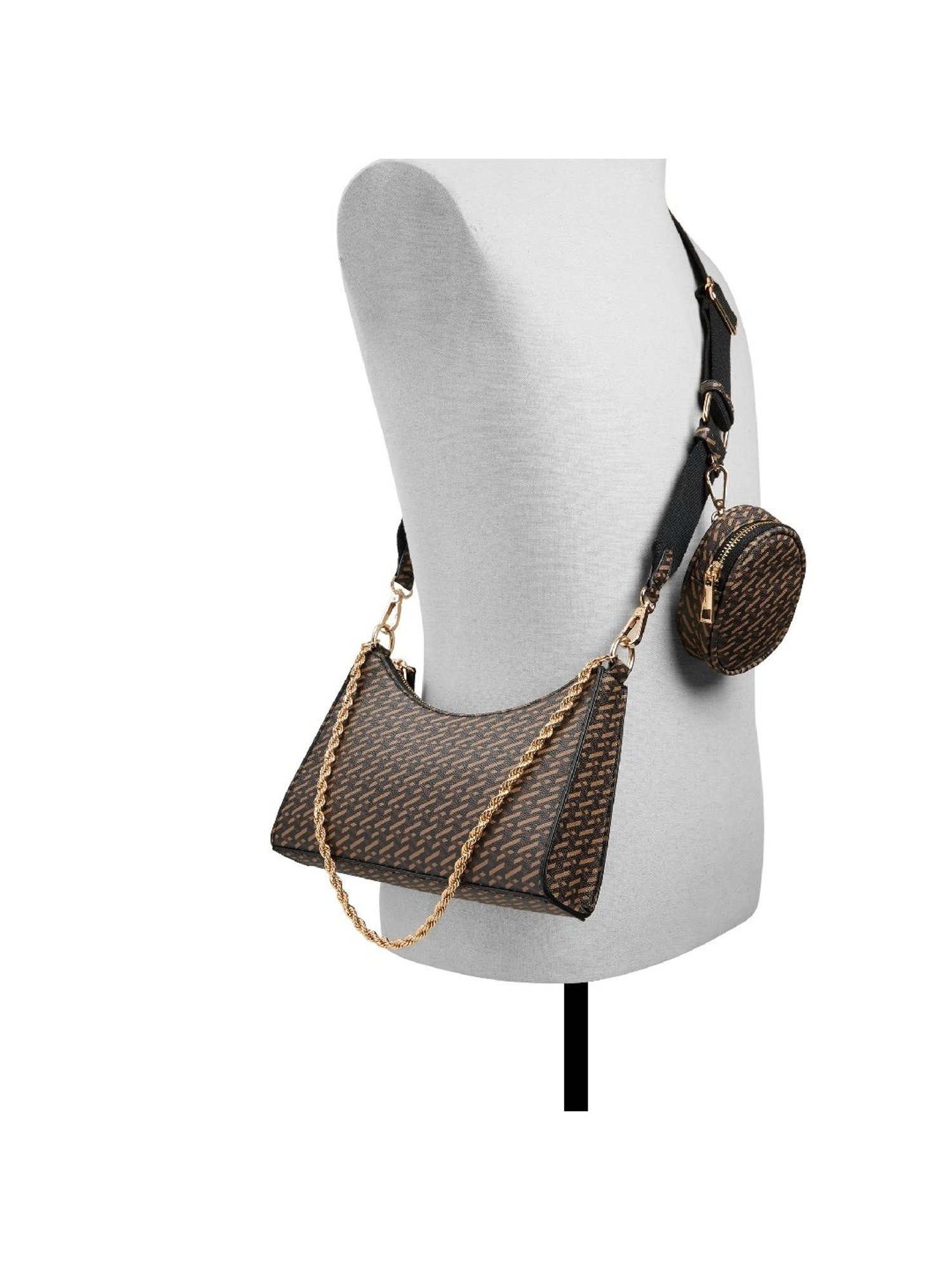 Call It Spring Brown Printed Small Sling Handbag