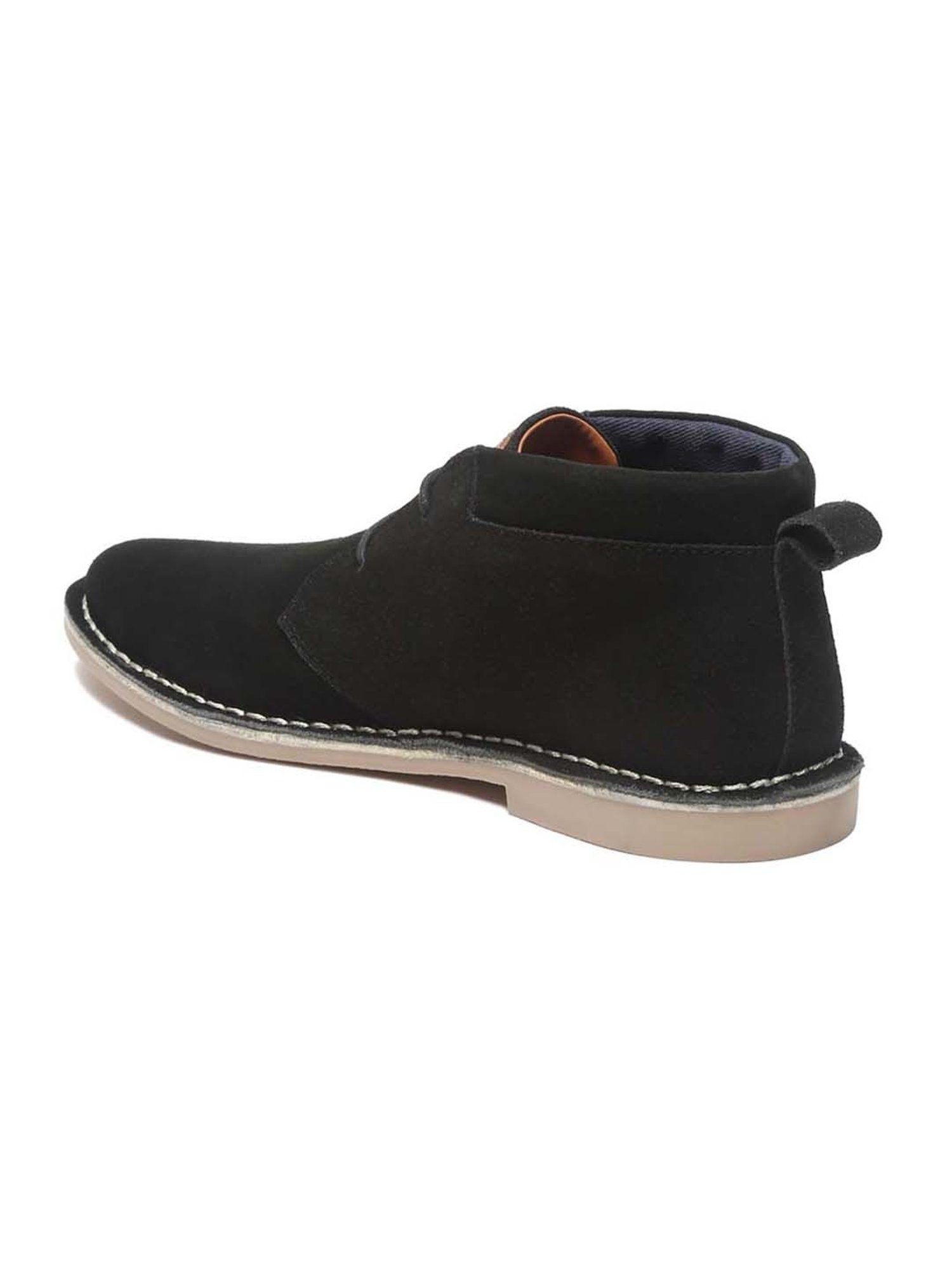 Louis Stitch Men's Jet Black Chukka Boots