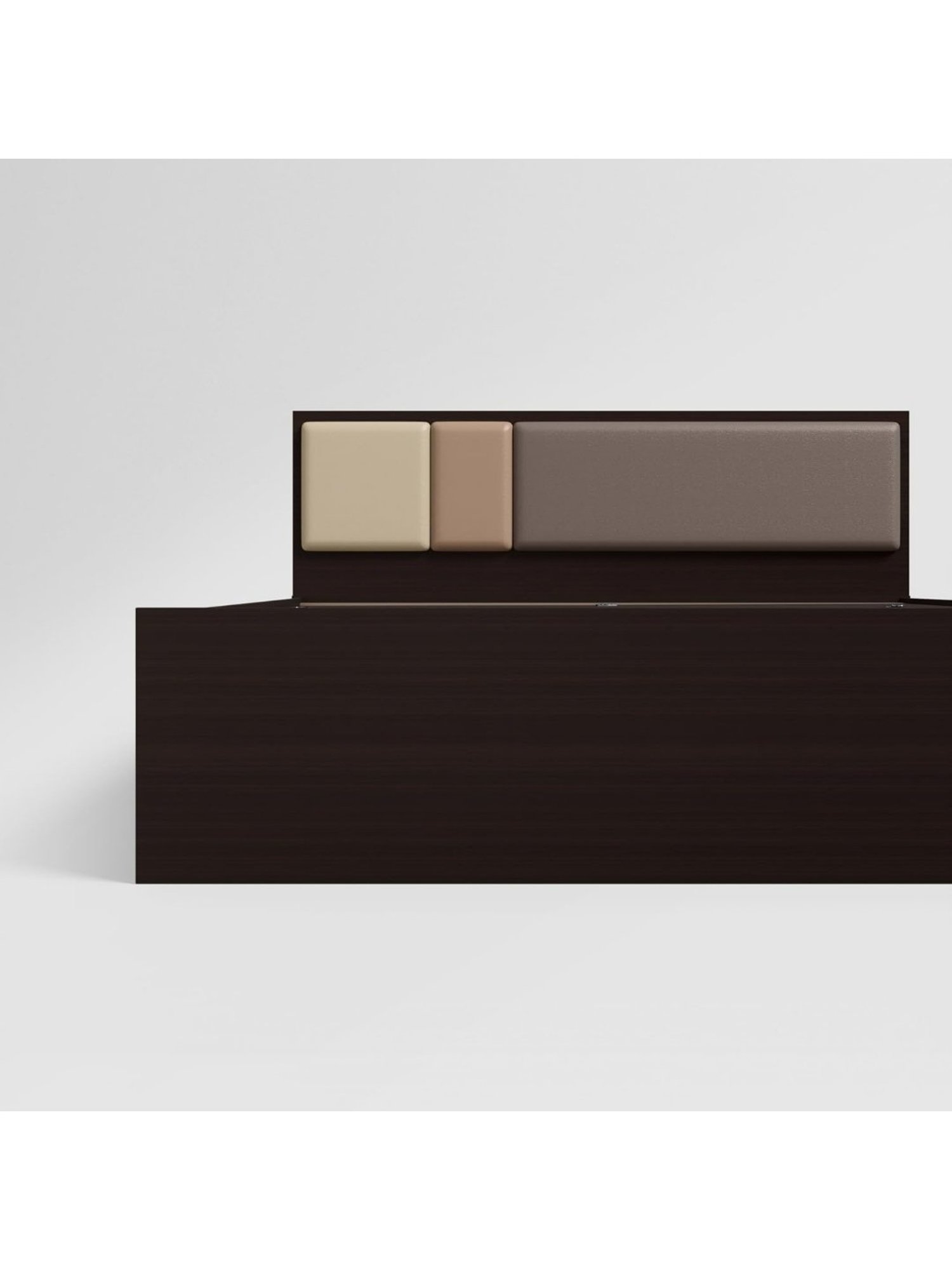 Godrej Interio Trio Grey Engineered Wood Queen Bed with Box Storage