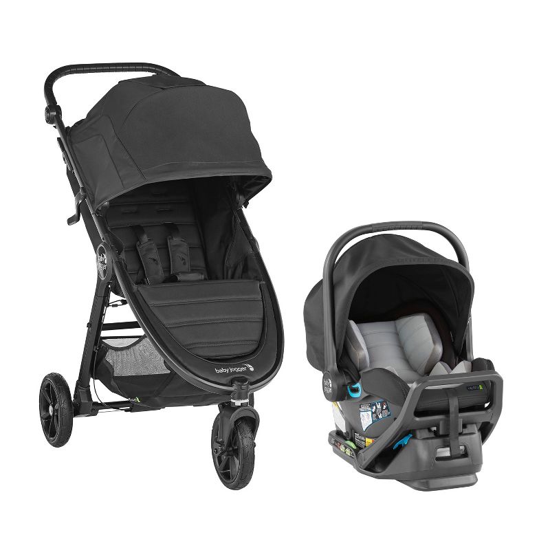 Cybex Eezy S+2 Travel System with Aton 2 Infant Car Seat - Deep Black