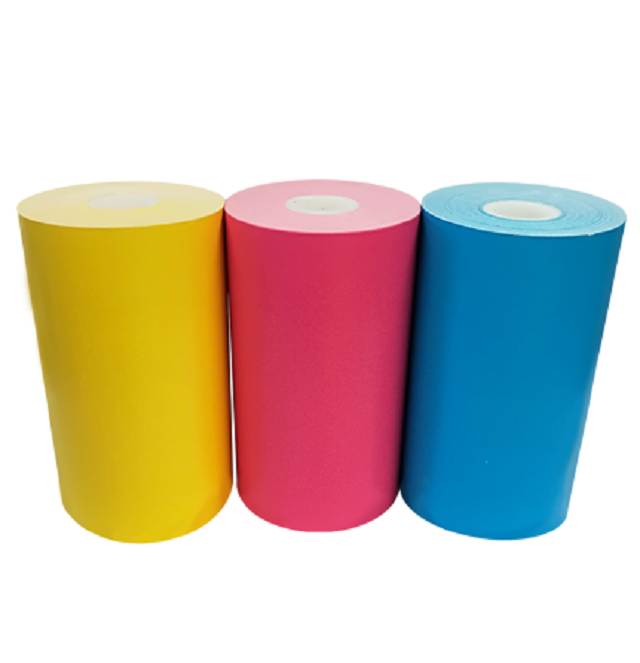 Cubinote Official Replacement Sticky Note Thermal Paper | BPA Free - Size 3-1/8" By 78' | Long Lasting Paper for No Ink Printer | Assorted Color 3 Pack Thermal Paper Rolls &ndash; 1 Blue, 1 Pink 1 1 Yellow