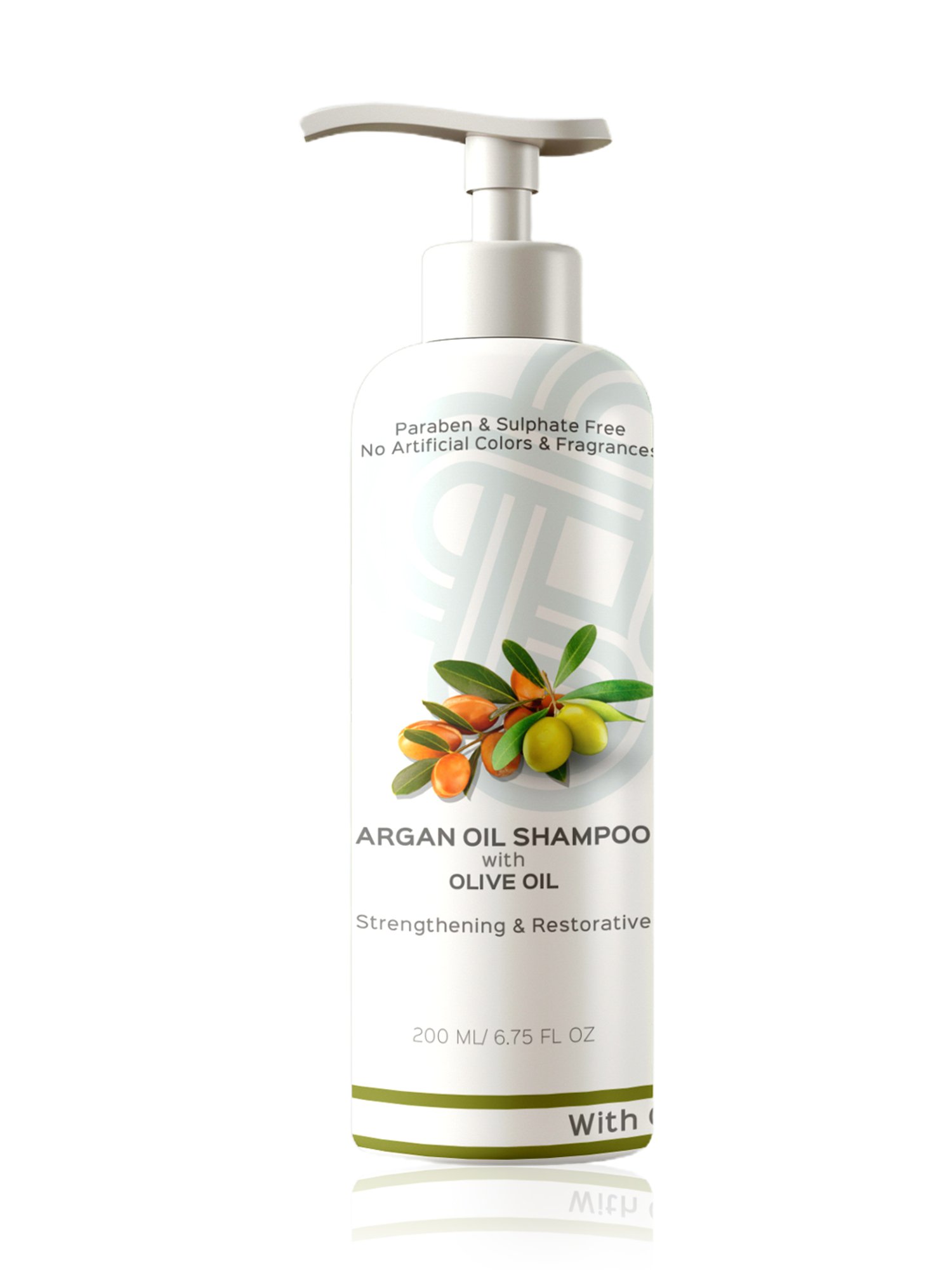 Teal & Terra Green Argan Oil Shampoo with Olive Oil for Hair Strengthening - 200 ml