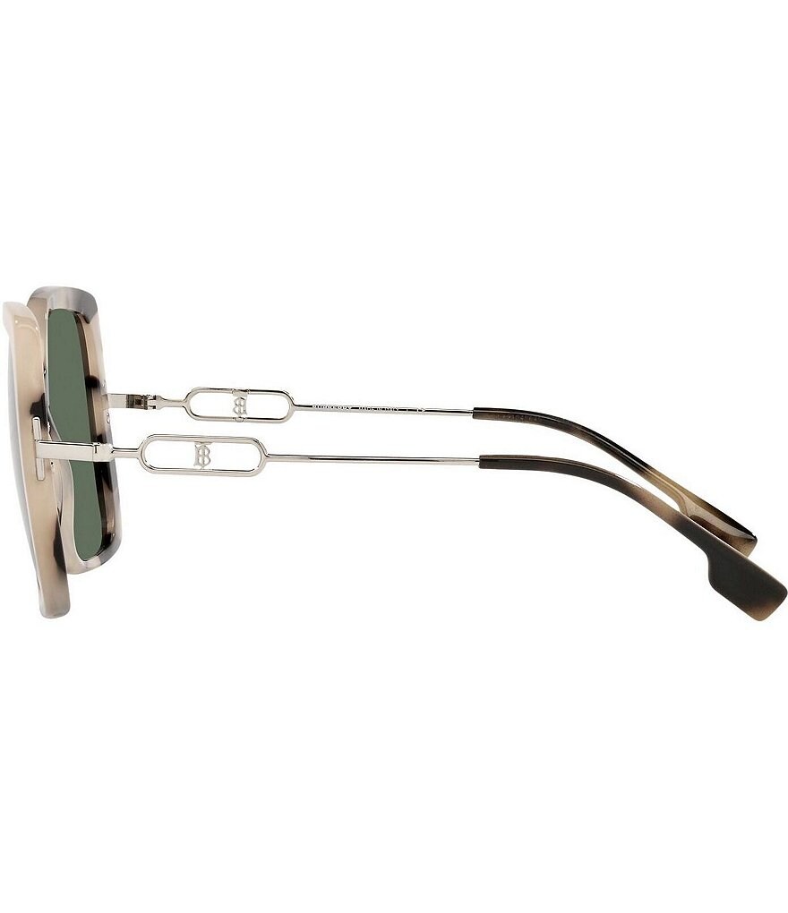Burberry Ladies 57mm Square Sunglasses