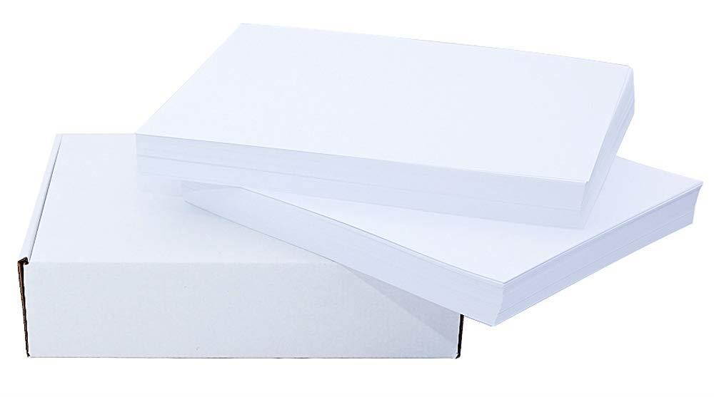 White Cardstock Paper 8.5" x 11" (200 Sheets) 80lb Cover, 220gsm, Blank